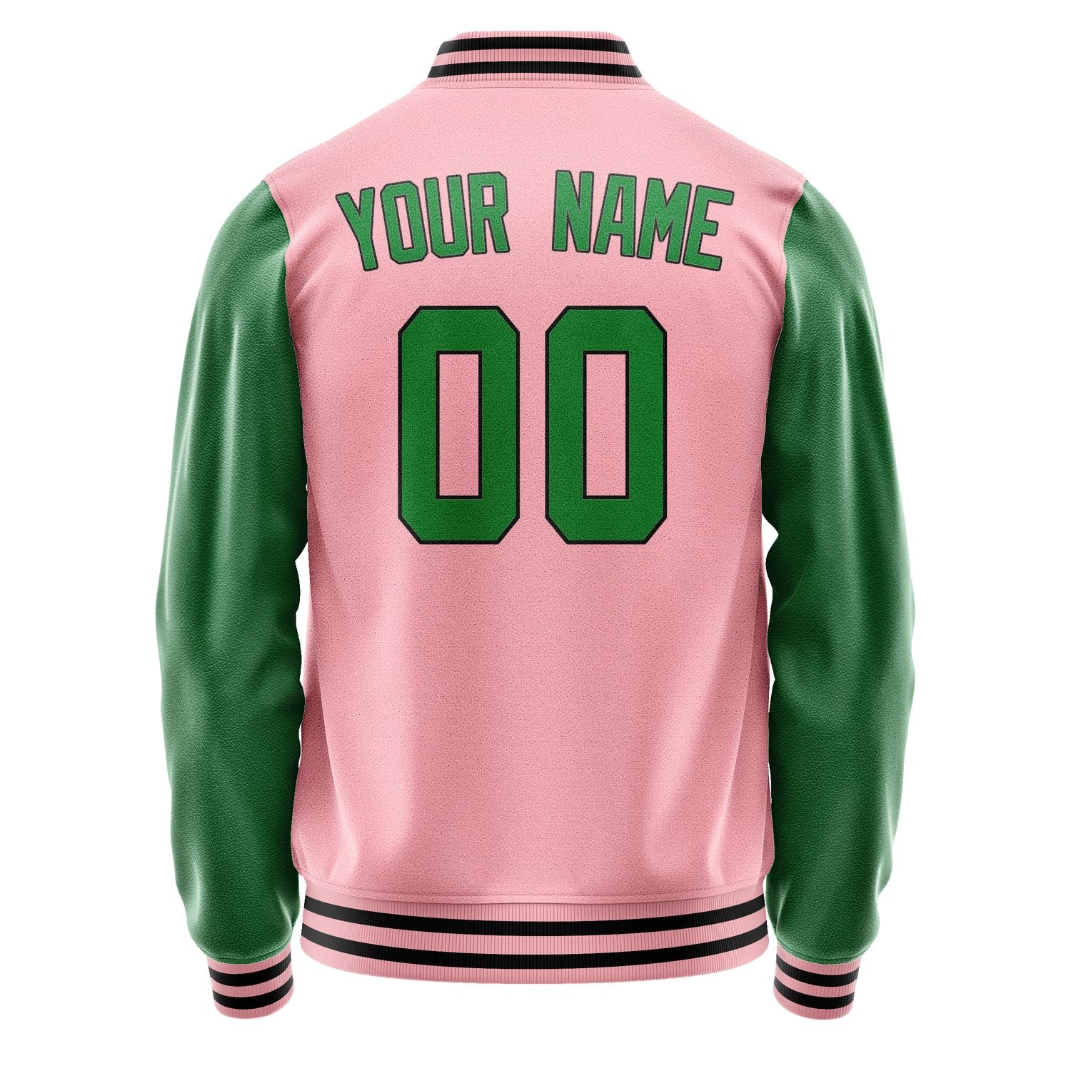 Custom Light Pink Emerald Green Jacket JA2121242117B31724