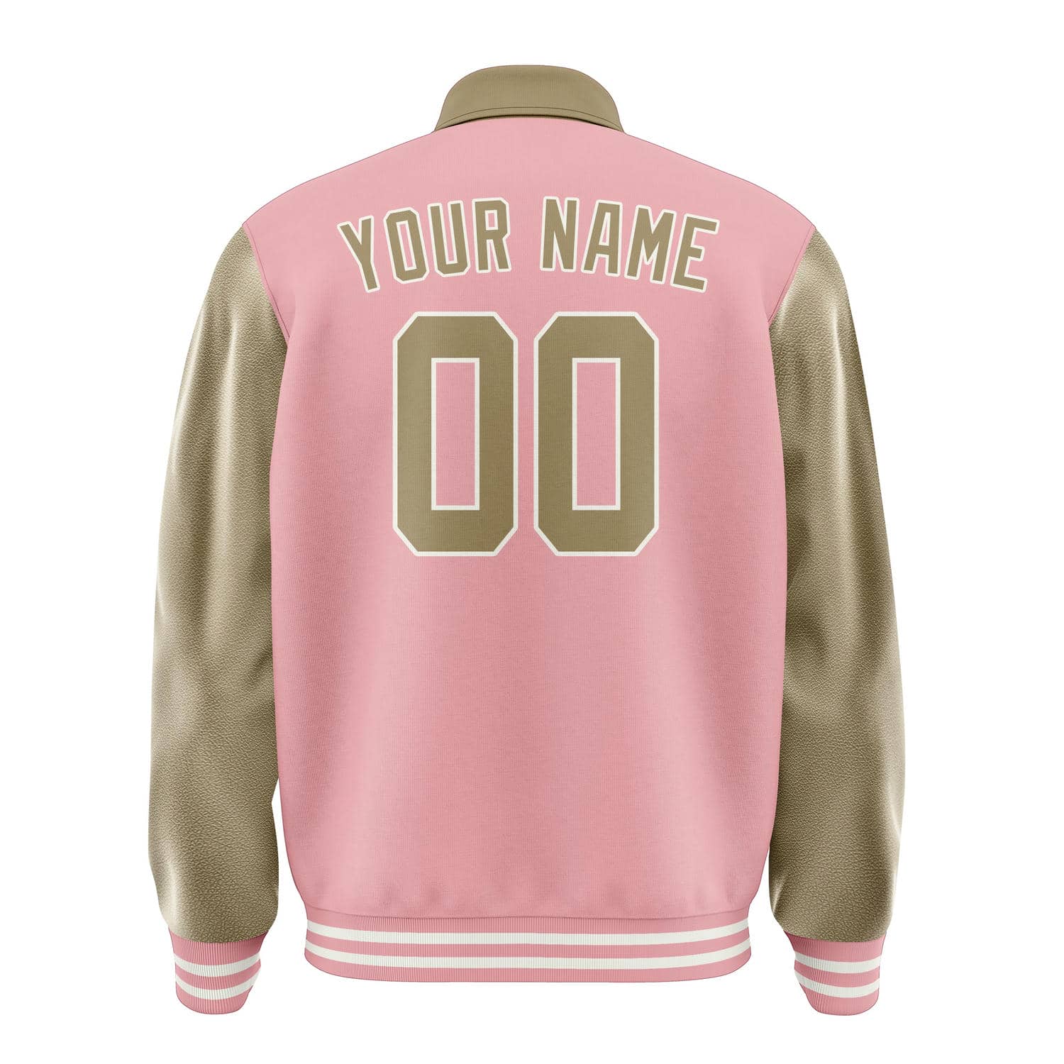 Custom Light Pink Light Khaki Jacket