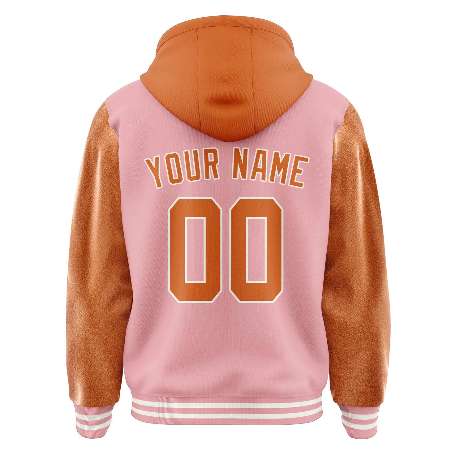 Custom Light Pink Orange Jacket