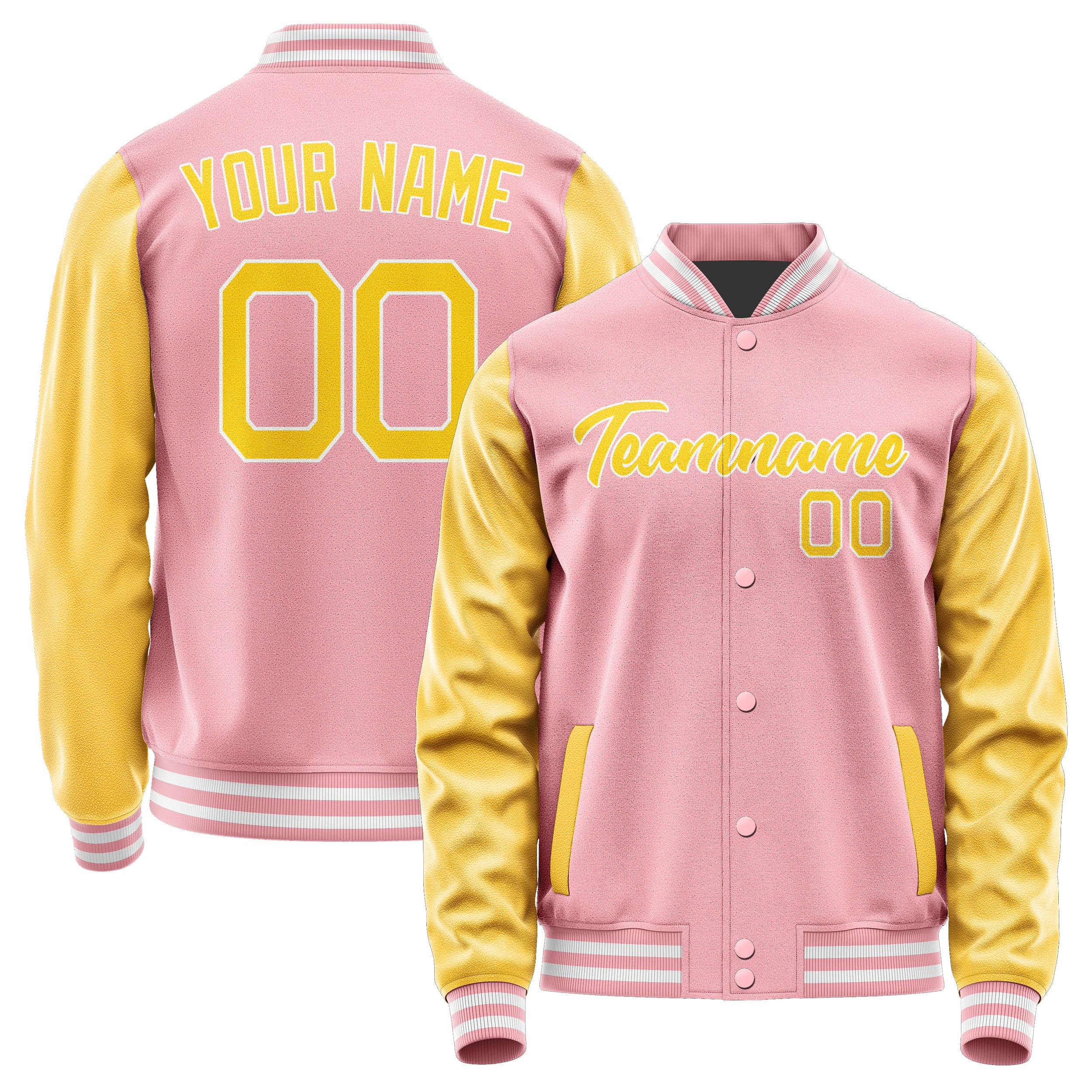 Custom Light Pink Gold Jacket JA2121302118B21830