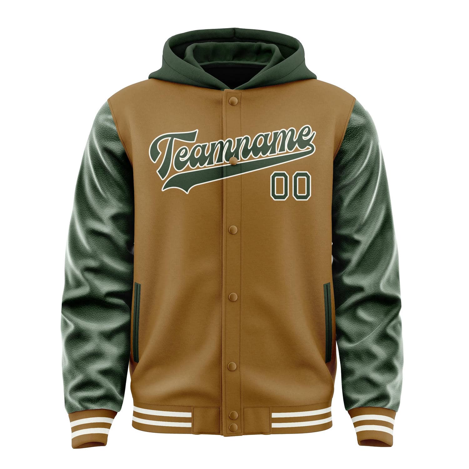 Custom Khaki Dark Green Jacket