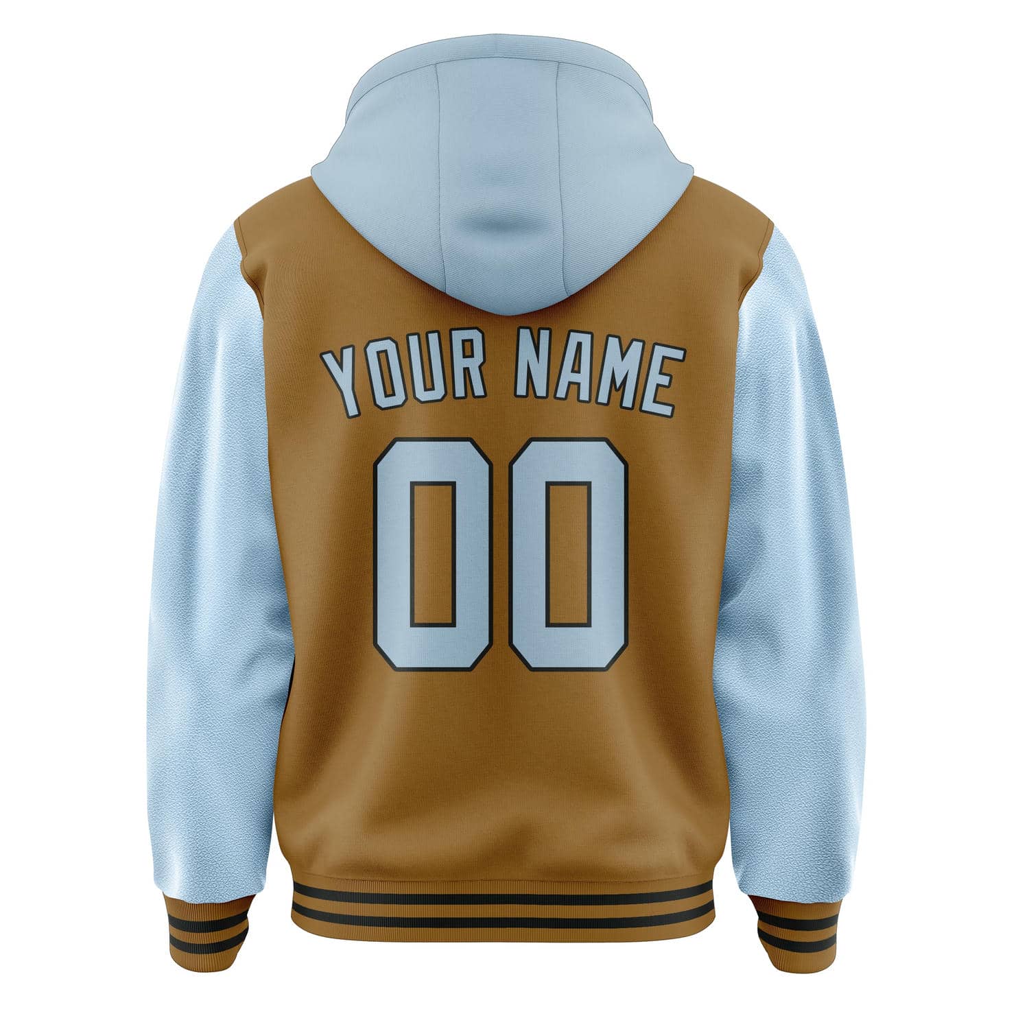 Custom Khaki Light Blue Jacket