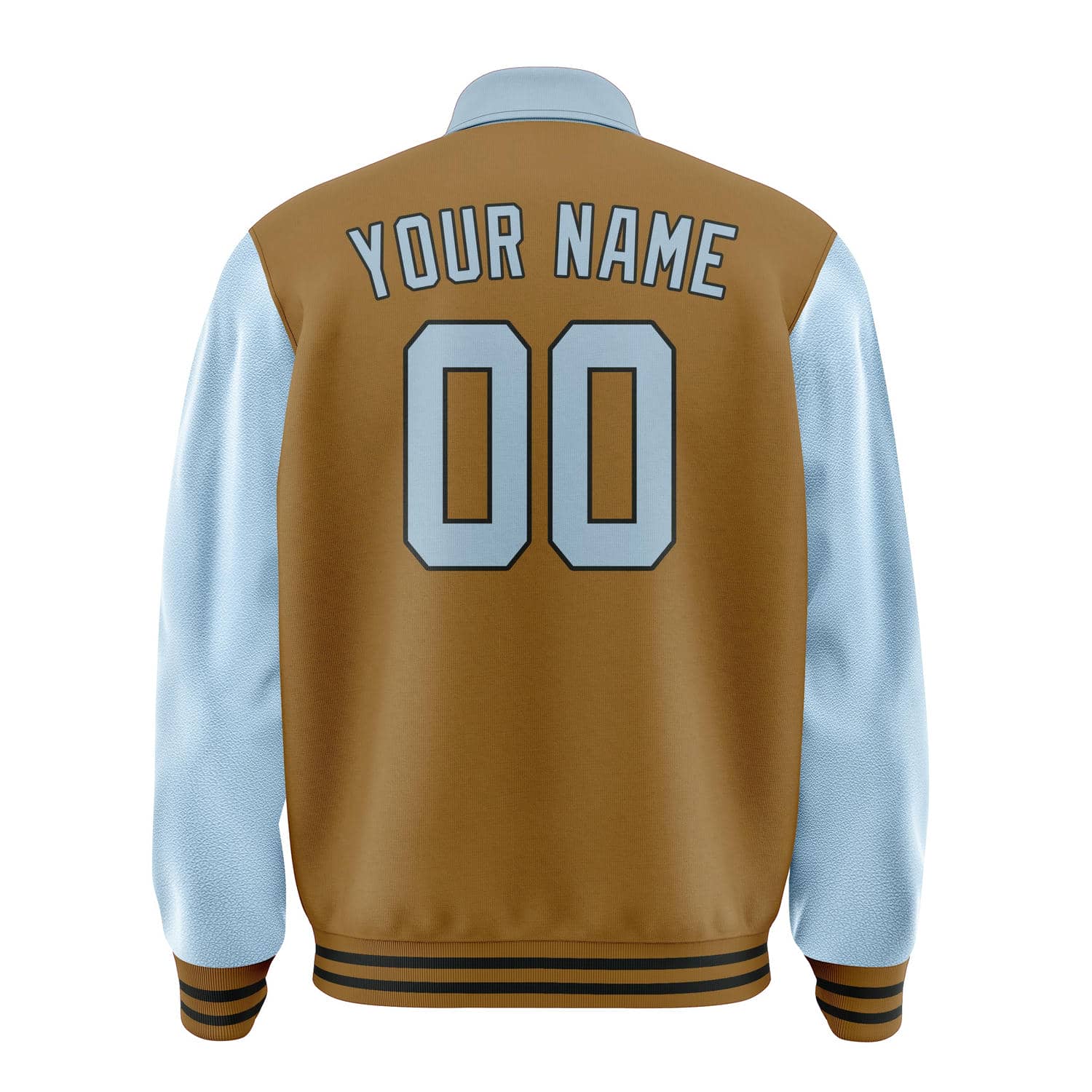 Custom Khaki Light Blue Jacket