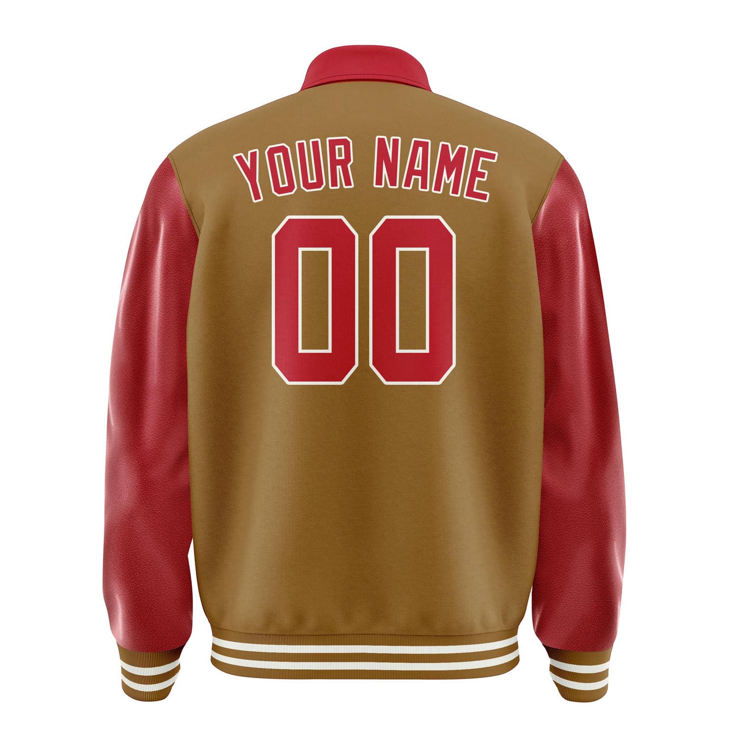 Custom Khaki Red Jacket