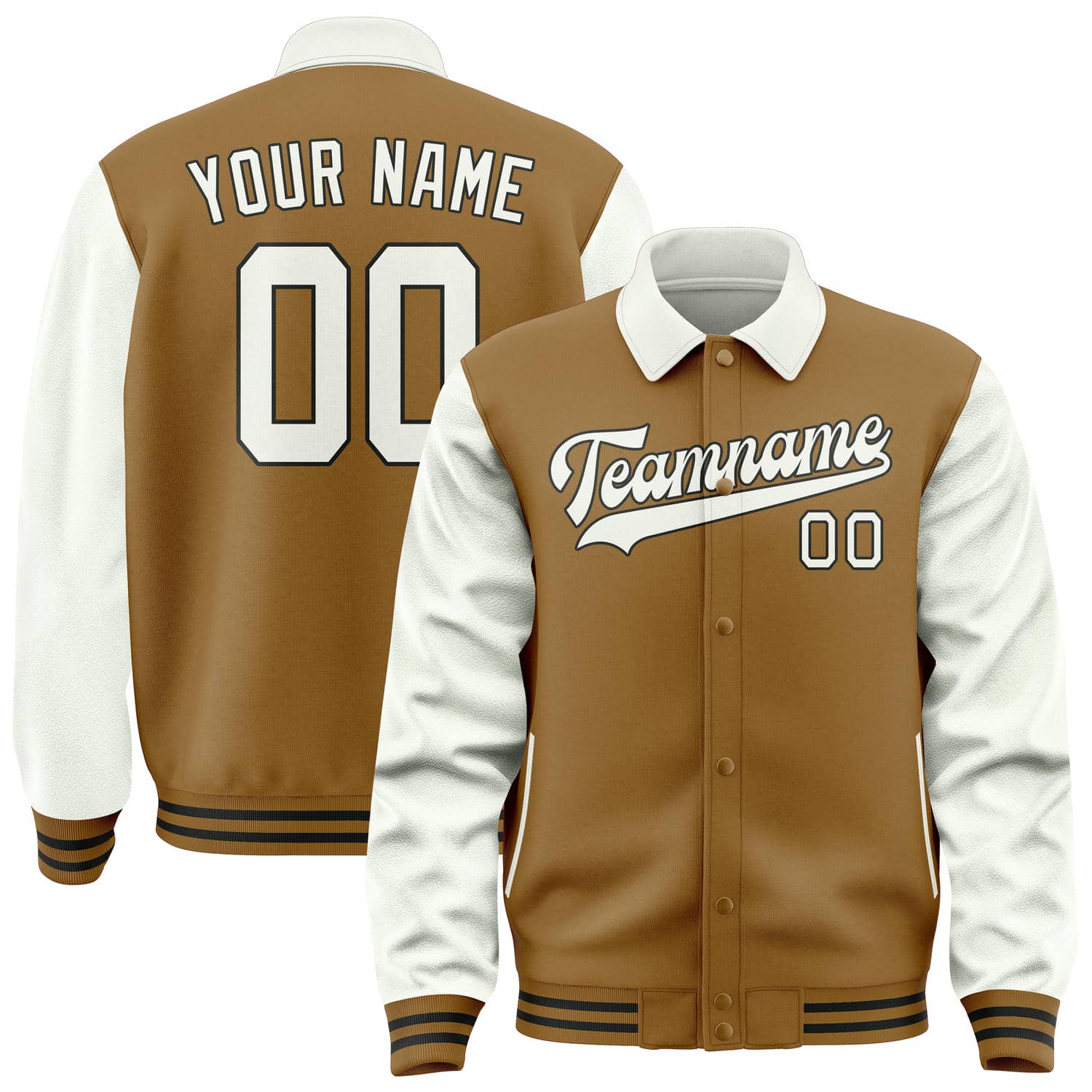 Custom Khaki White Jacket