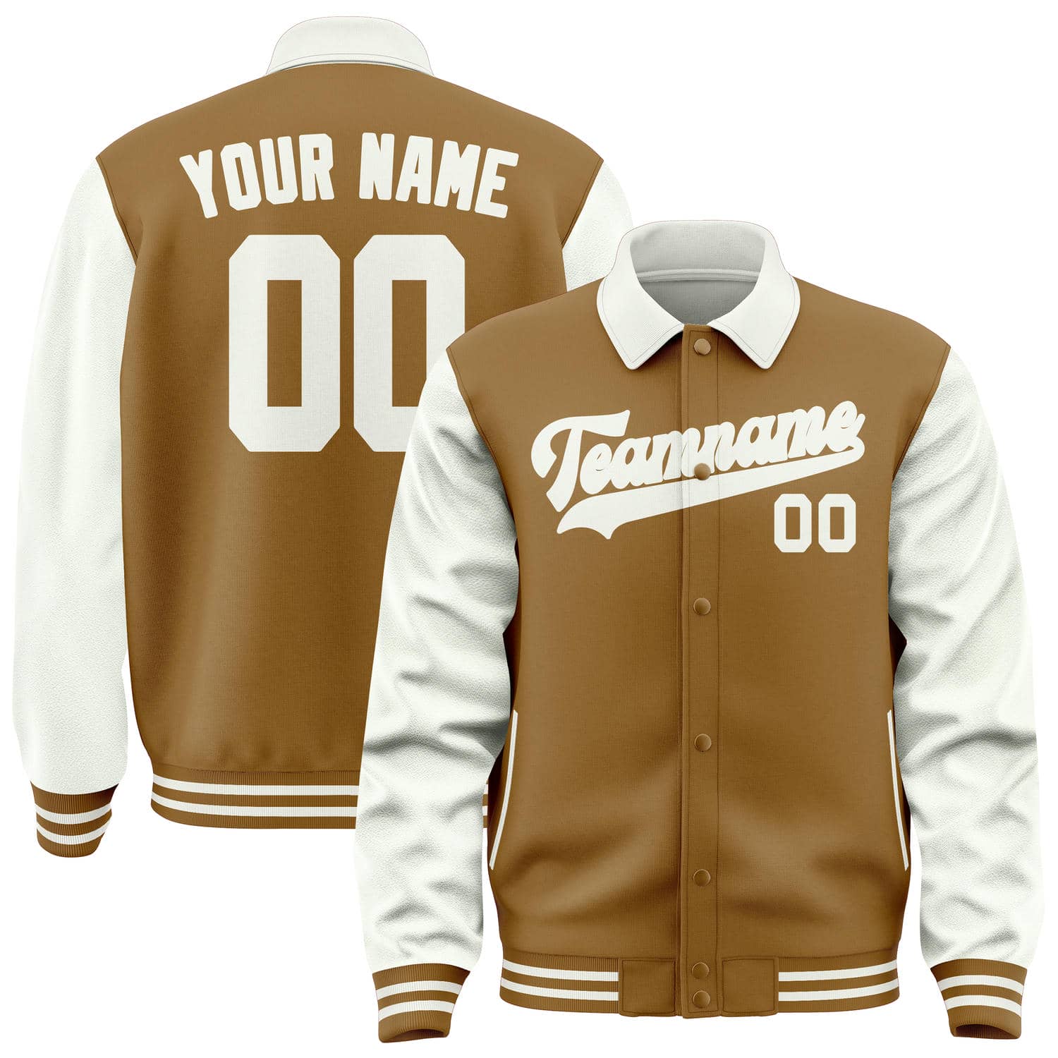 Custom Khaki White Jacket