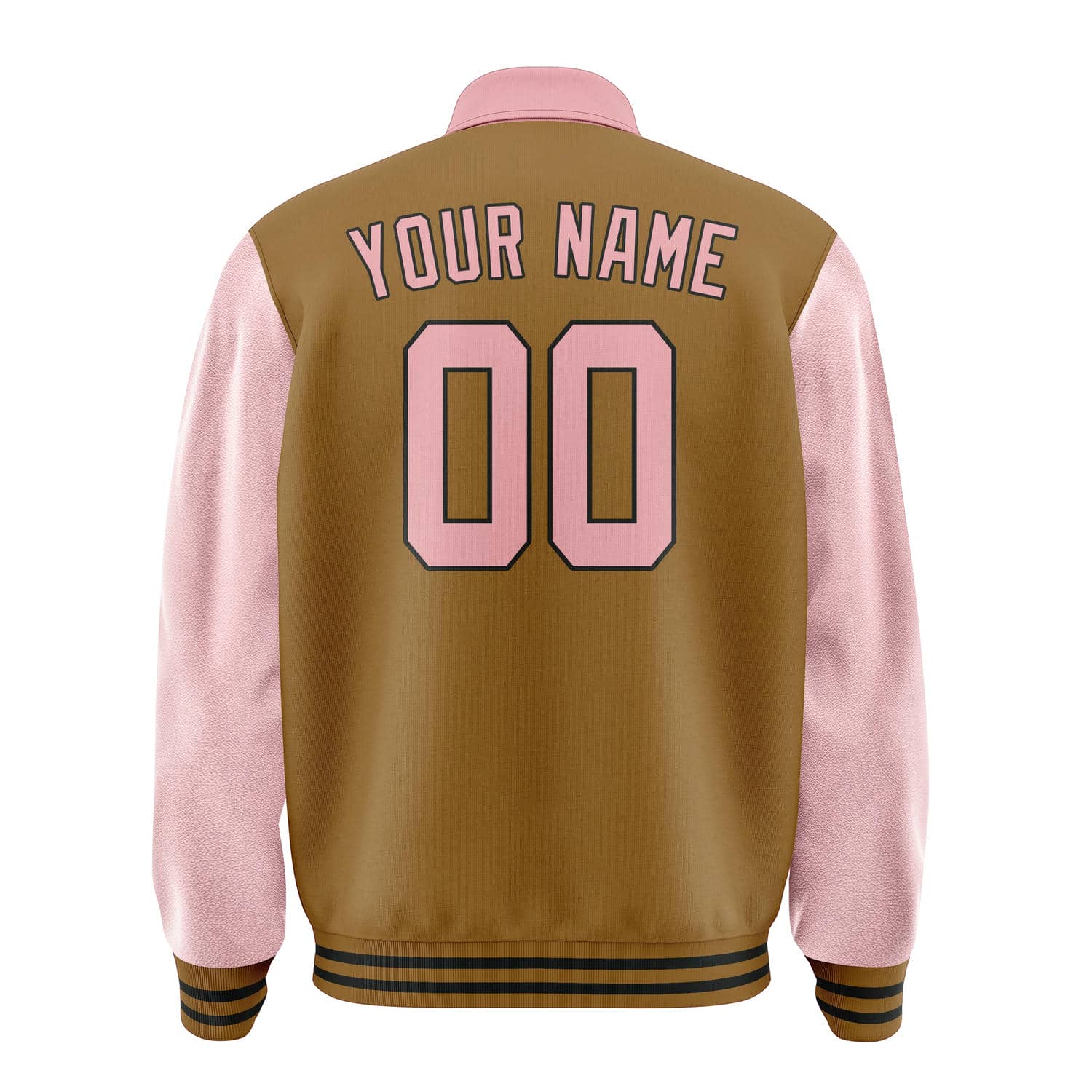 Custom Khaki Light Pink Jacket