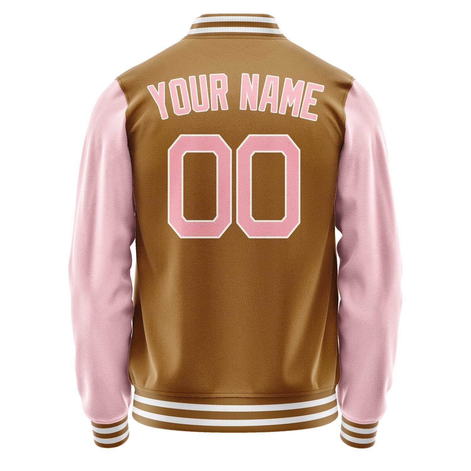 Custom Khaki Light Pink Jacket JA2222212218B21821