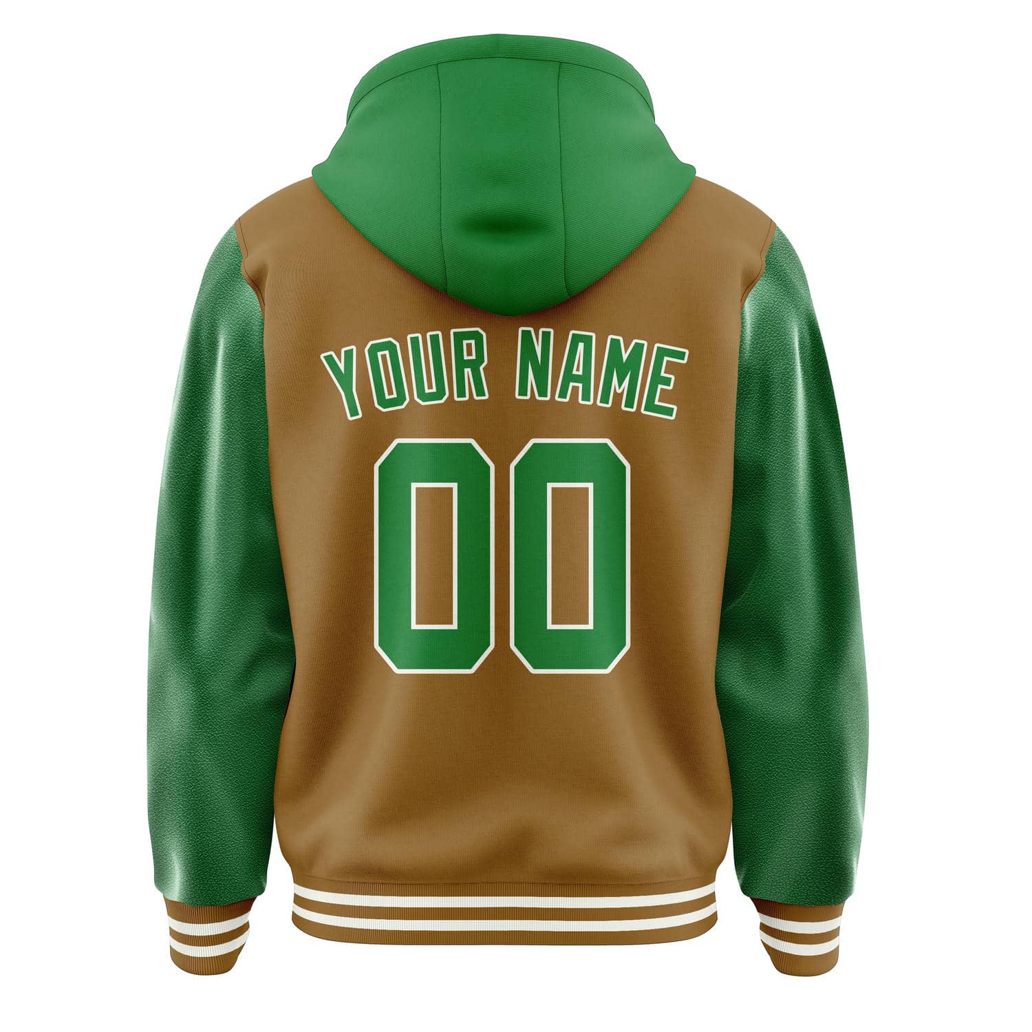 Custom Khaki Emerald Green Jacket