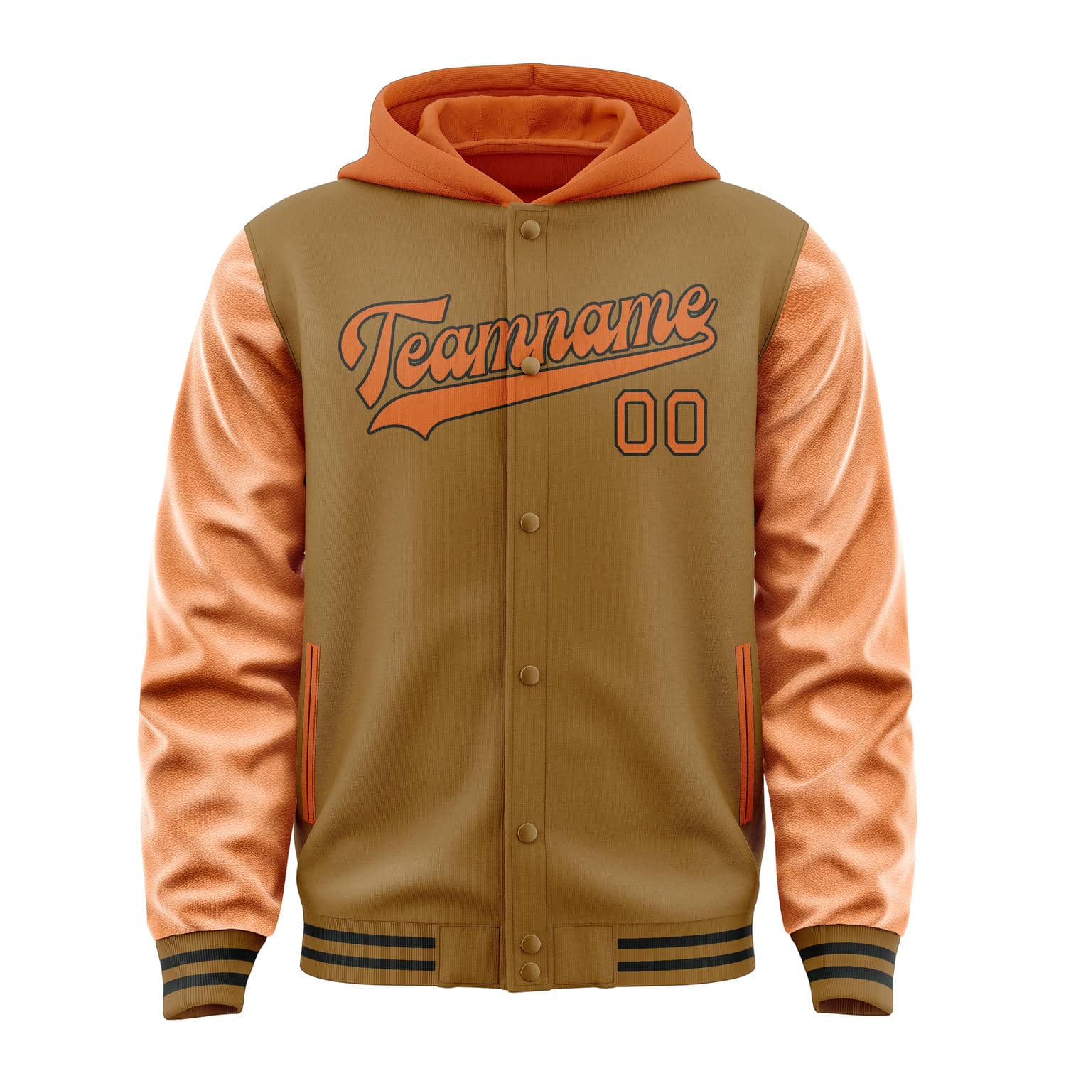 Custom Khaki Orange Jacket