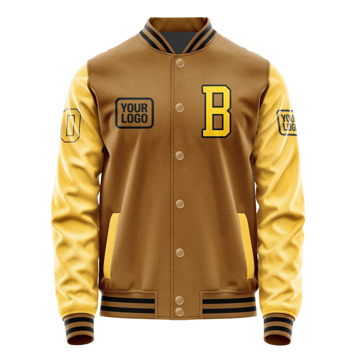 Custom Khaki Gold Jacket JA222230221717303017