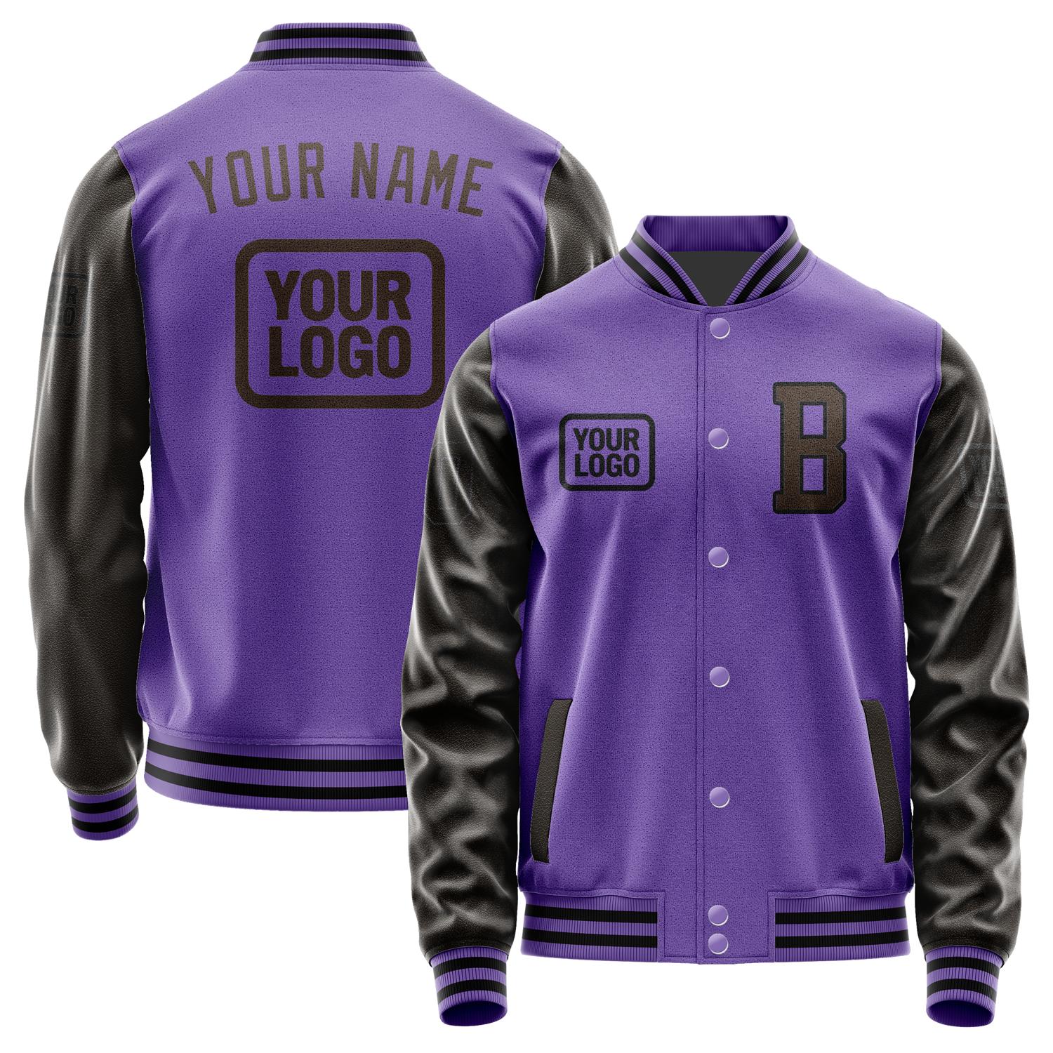 Custom Light Purple Brown Jacket JA232301231717010117
