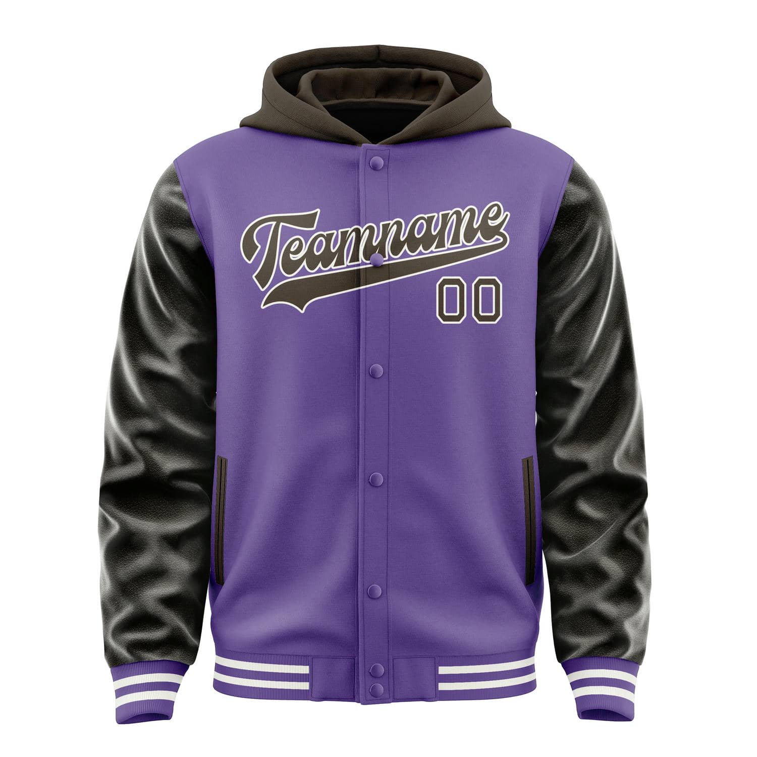 Custom Light Purple Brown Jacket