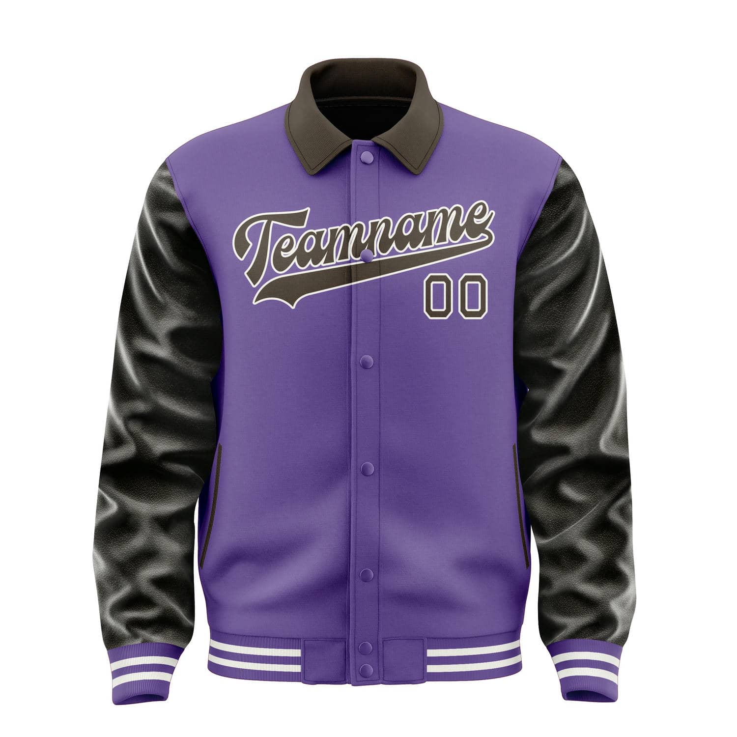 Custom Light Purple Brown Jacket
