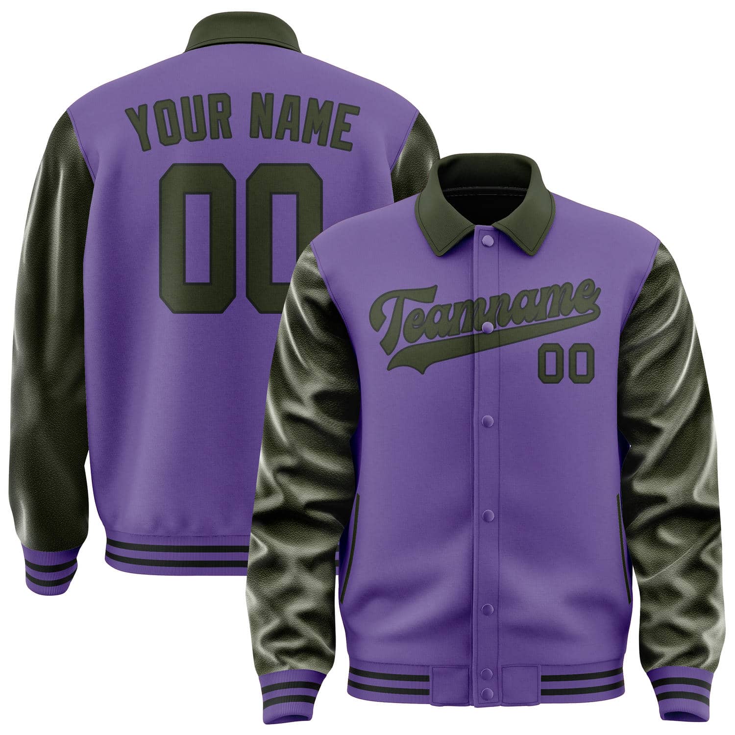Custom Light Purple Olive Jacket