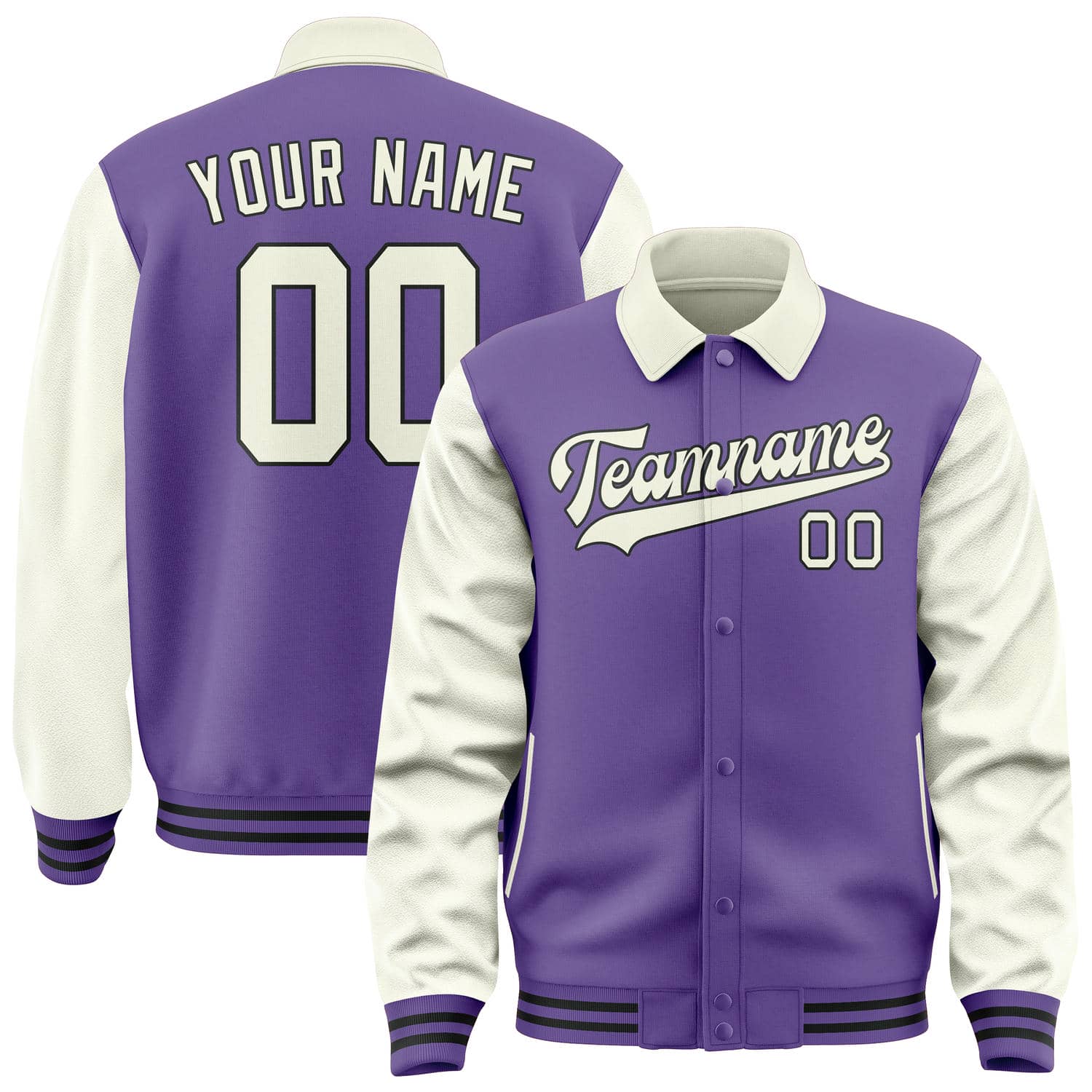 Custom Light Purple Cream Jacket