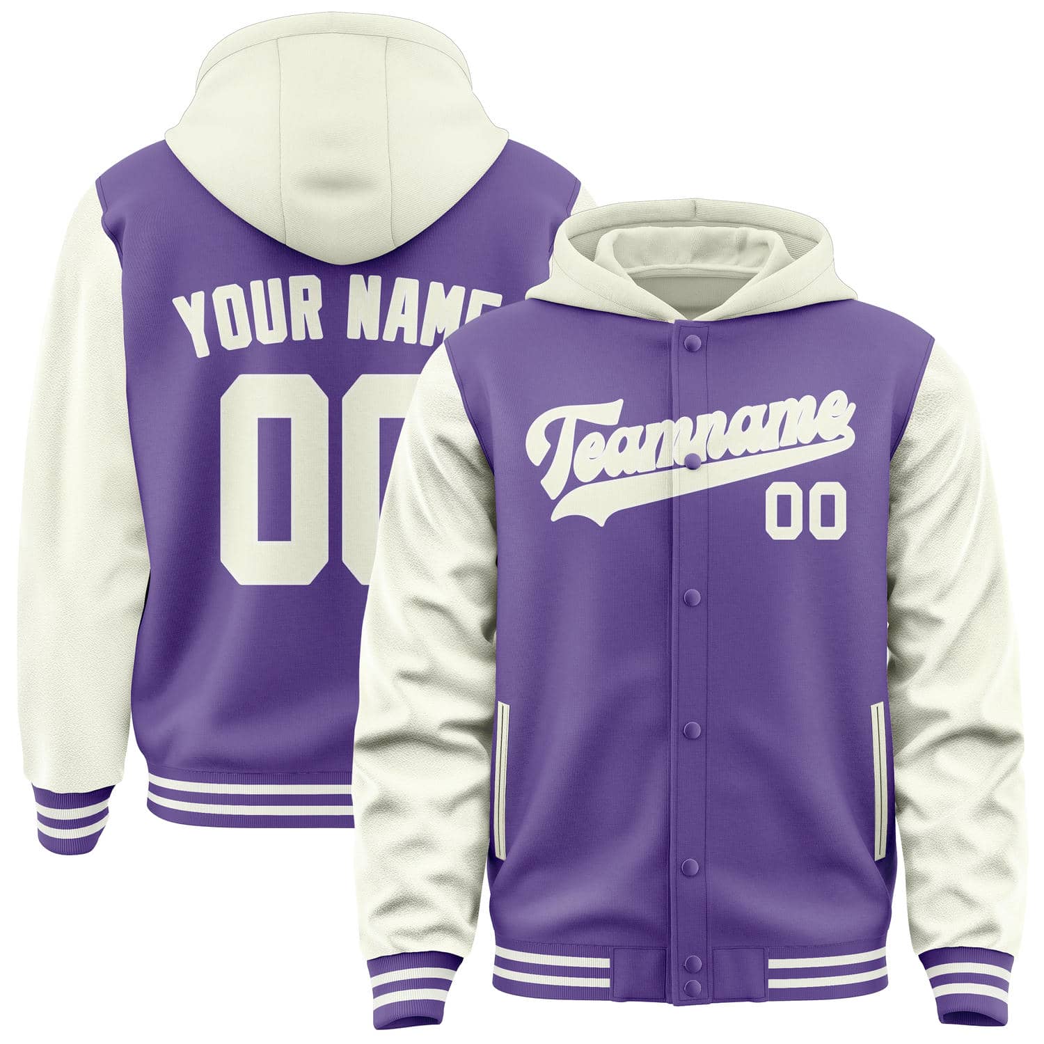 Custom Light Purple Cream Jacket