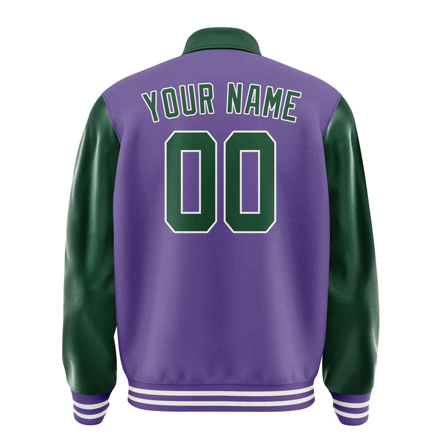 Custom Light Purple Green Jacket