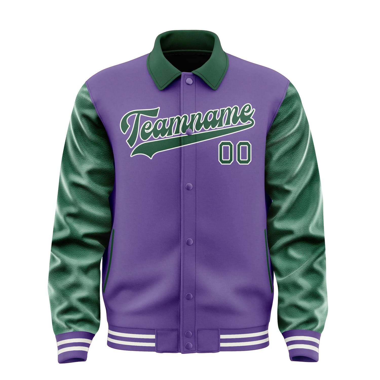 Custom Light Purple Green Jacket