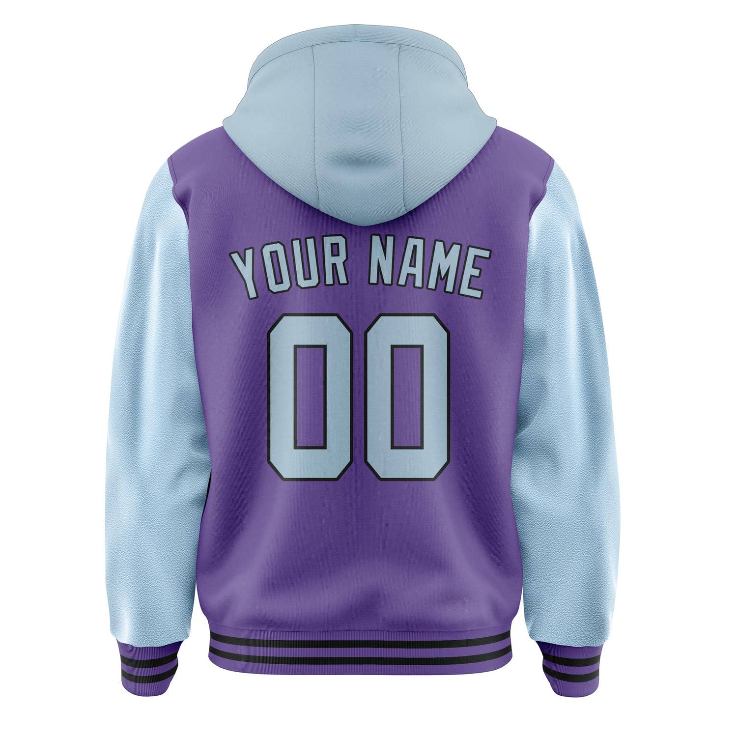 Custom Light Purple Light Blue Jacket