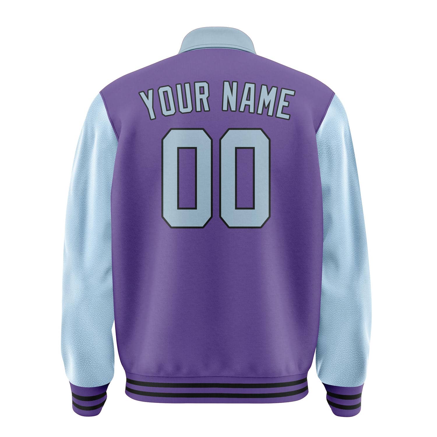 Custom Light Purple Light Blue Jacket