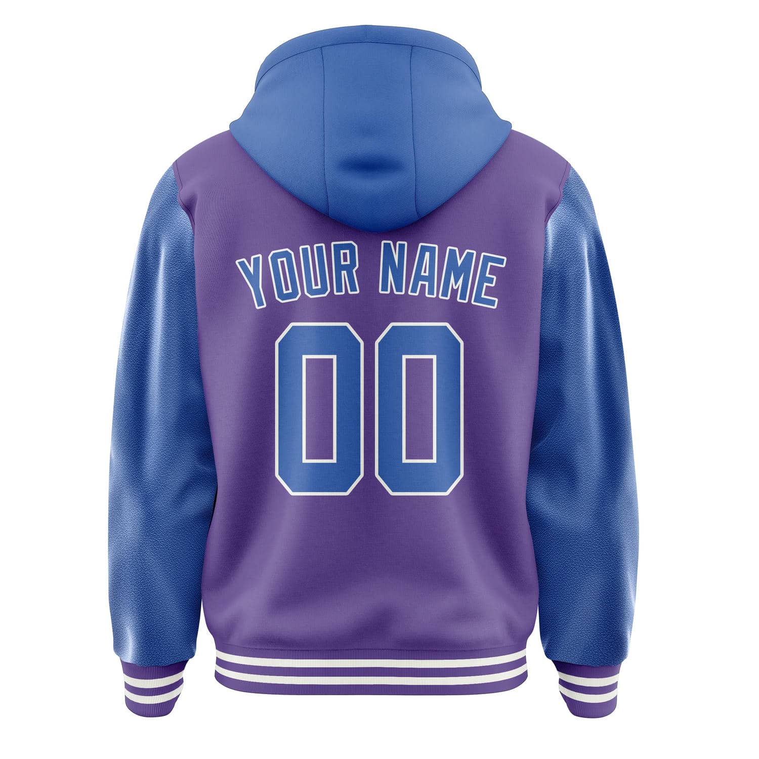 Custom Light Purple Sky Blue Jacket