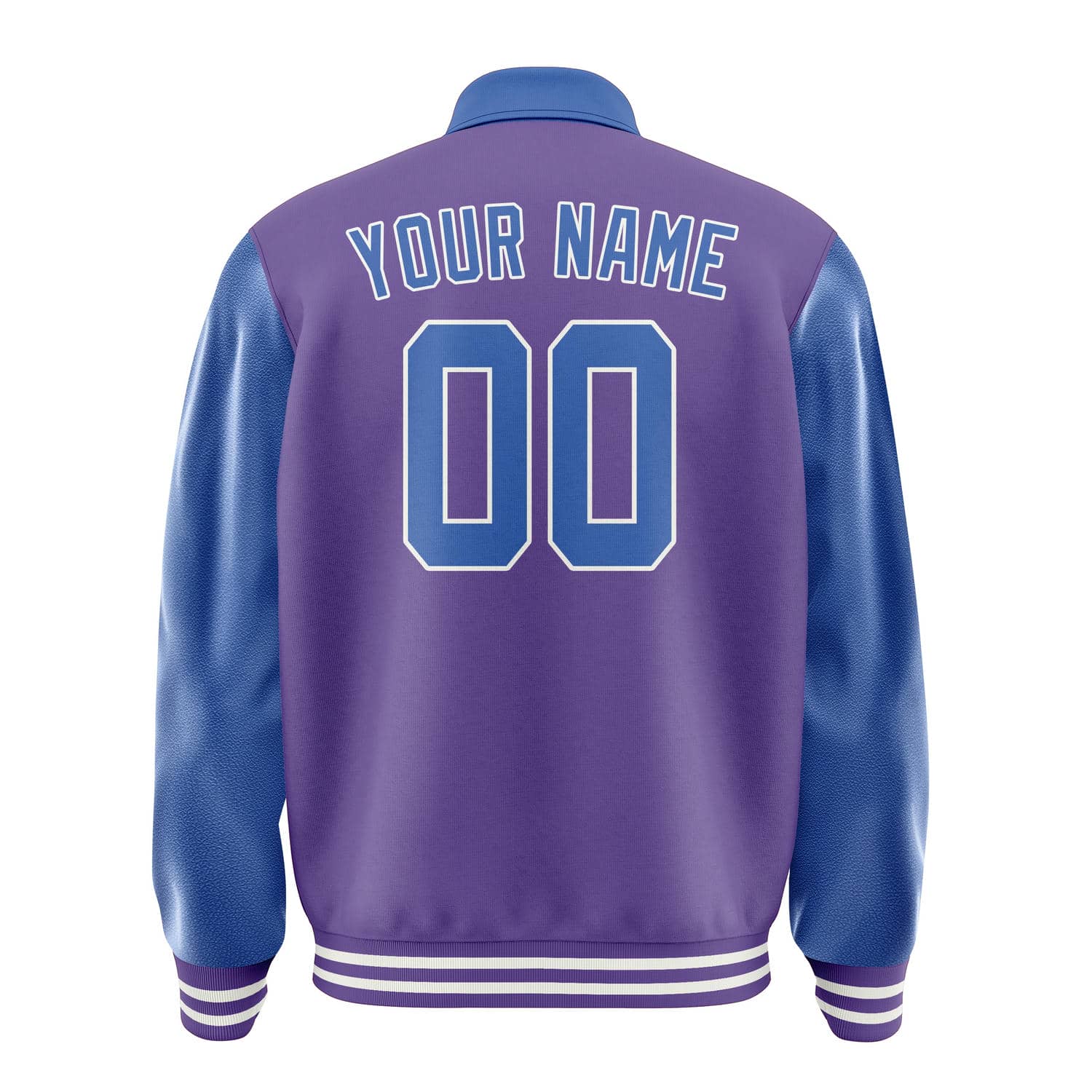 Custom Light Purple Sky Blue Jacket