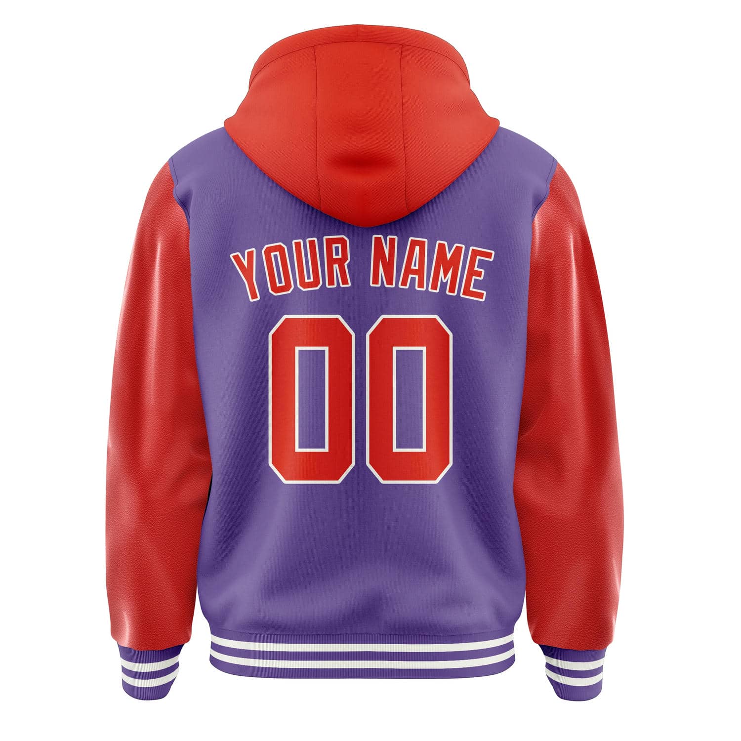 Custom Light Purple Orange Red Jacket