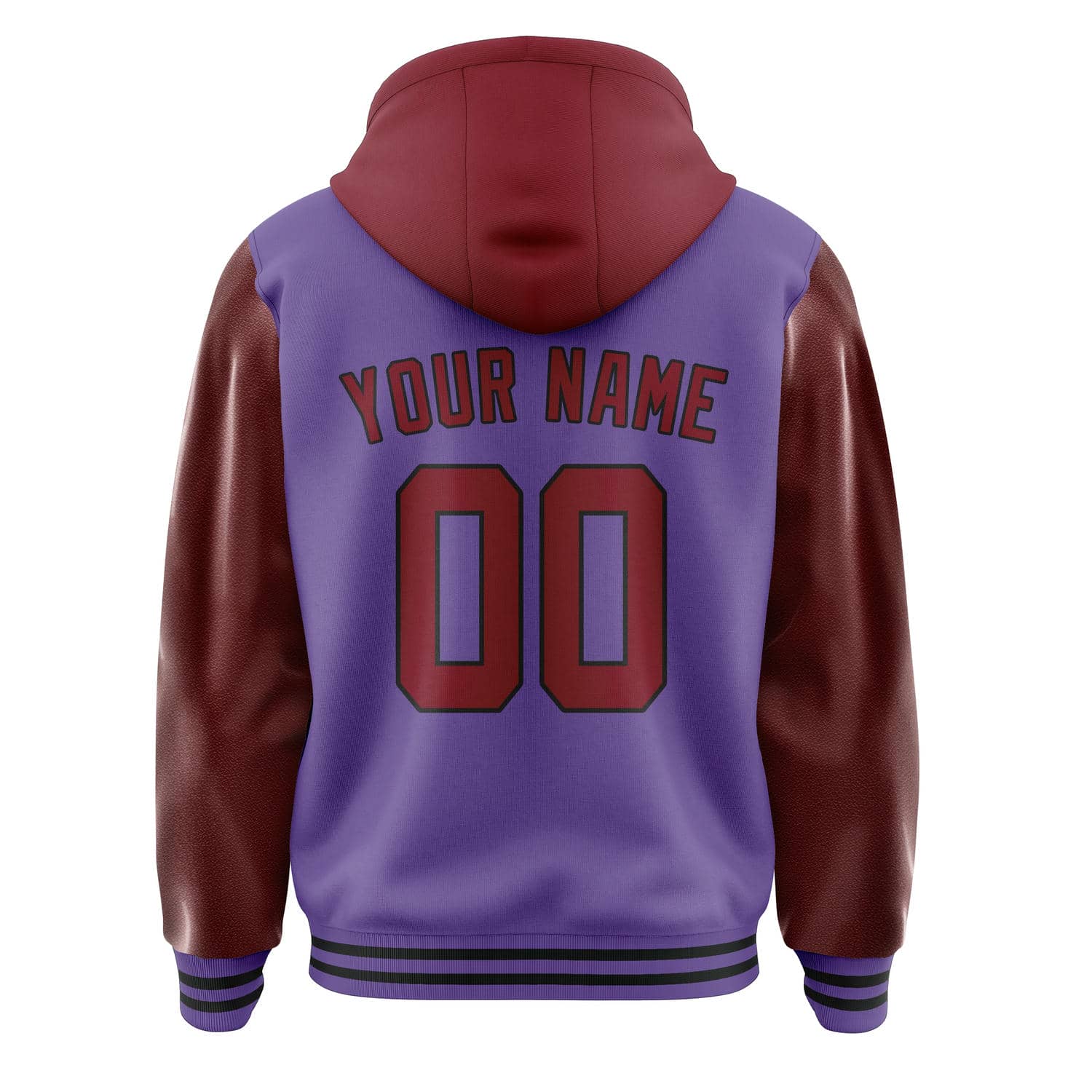 Custom Light Purple Crimson Red Jacket