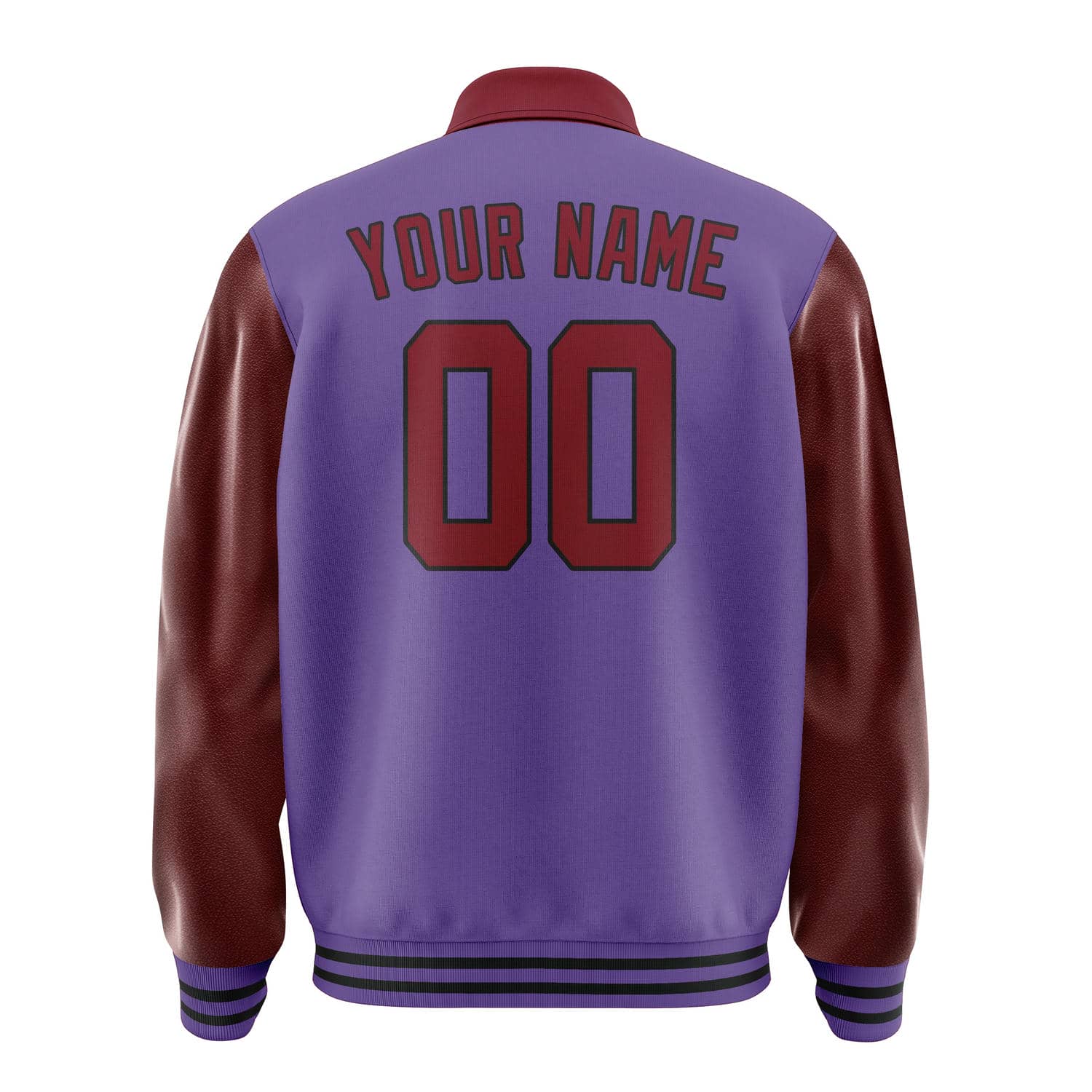 Custom Light Purple Crimson Red Jacket