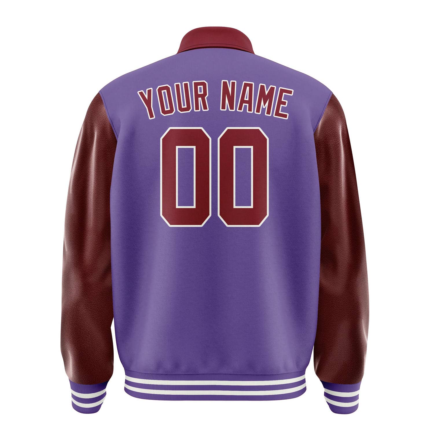 Custom Light Purple Crimson Red Jacket