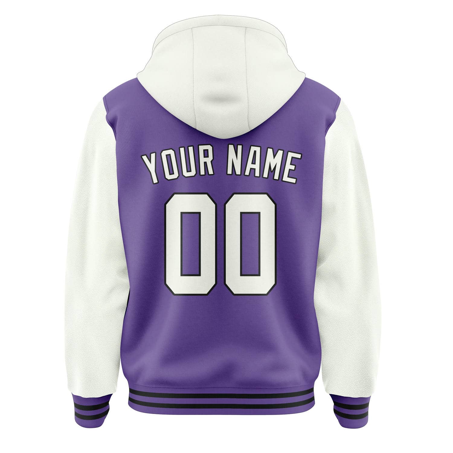 Custom Light Purple White Jacket