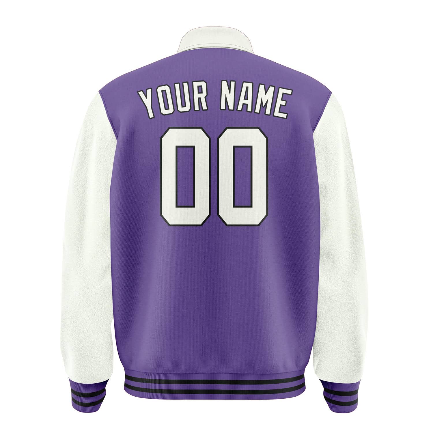 Custom Light Purple White Jacket