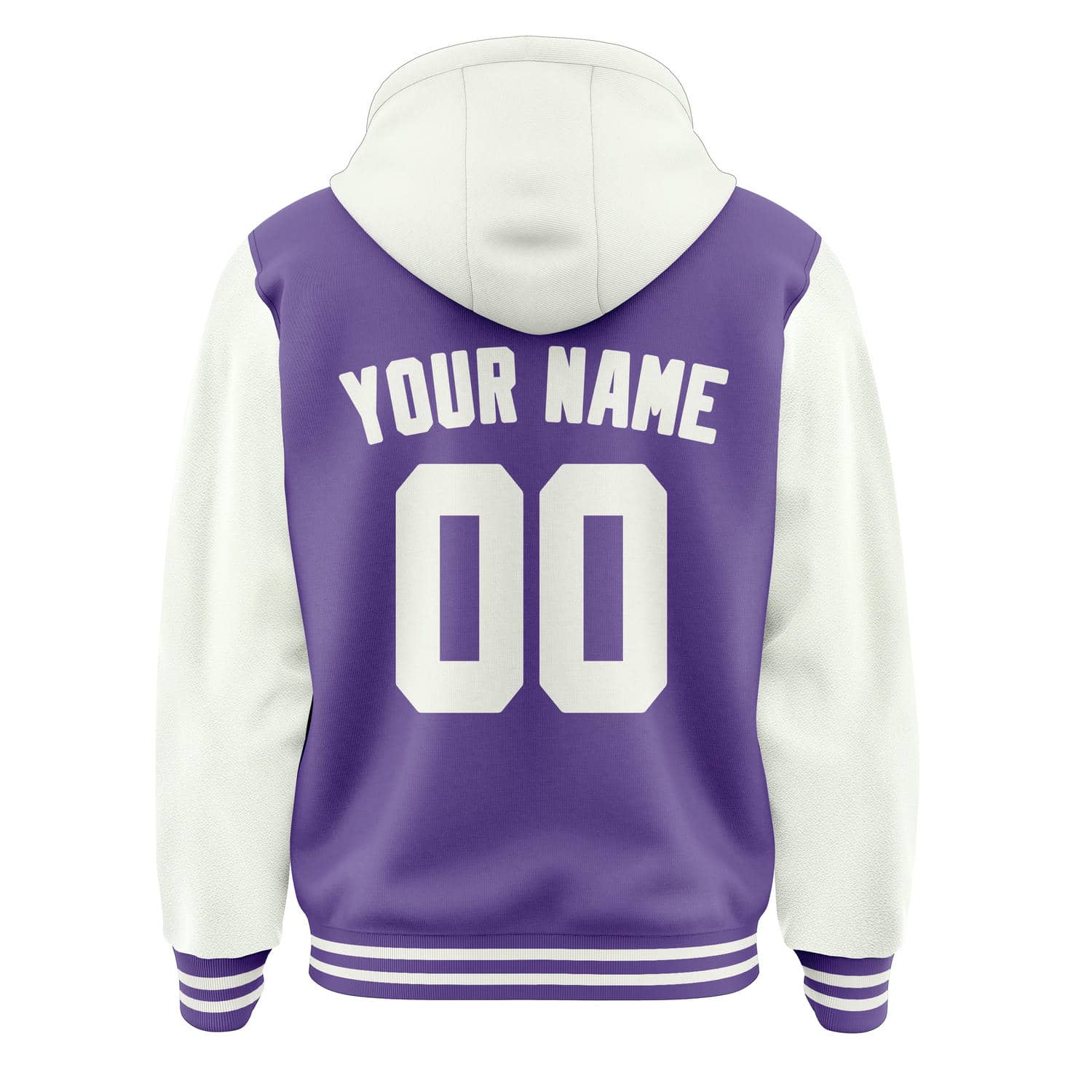 Custom Light Purple White Jacket