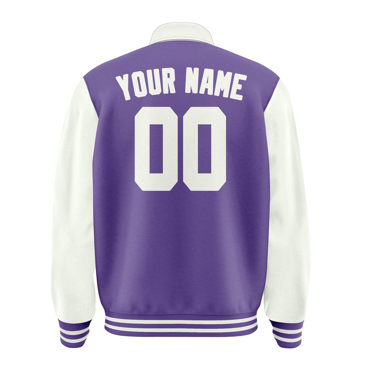 Custom Light Purple White Jacket