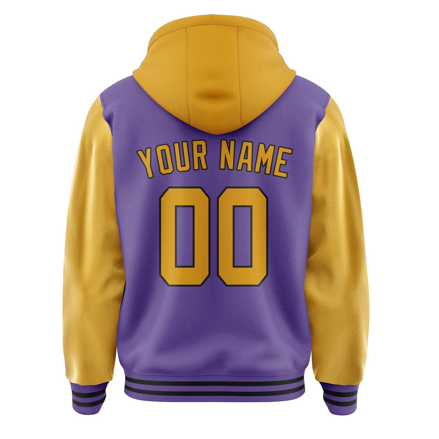 Custom Light Purple Yellow Jacket