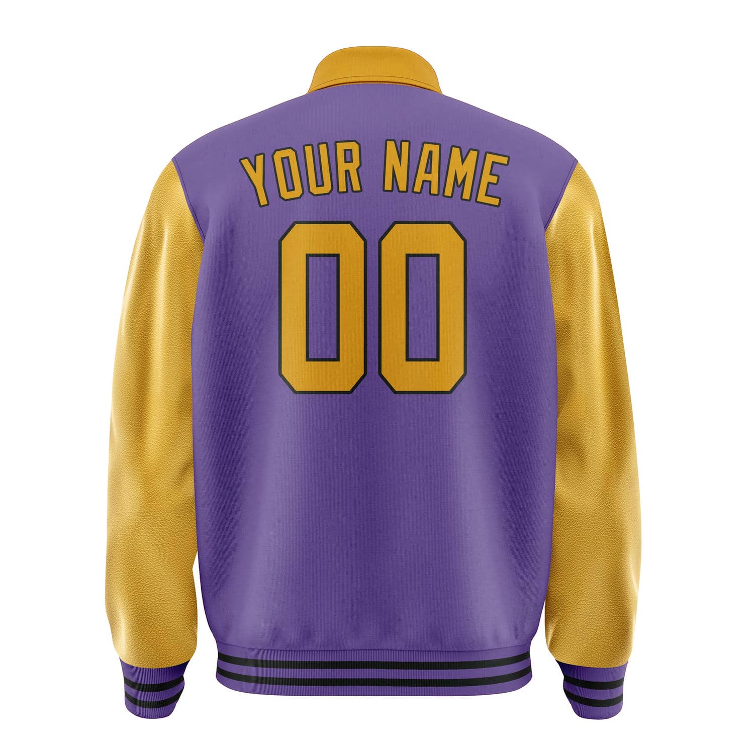 Custom Light Purple Yellow Jacket