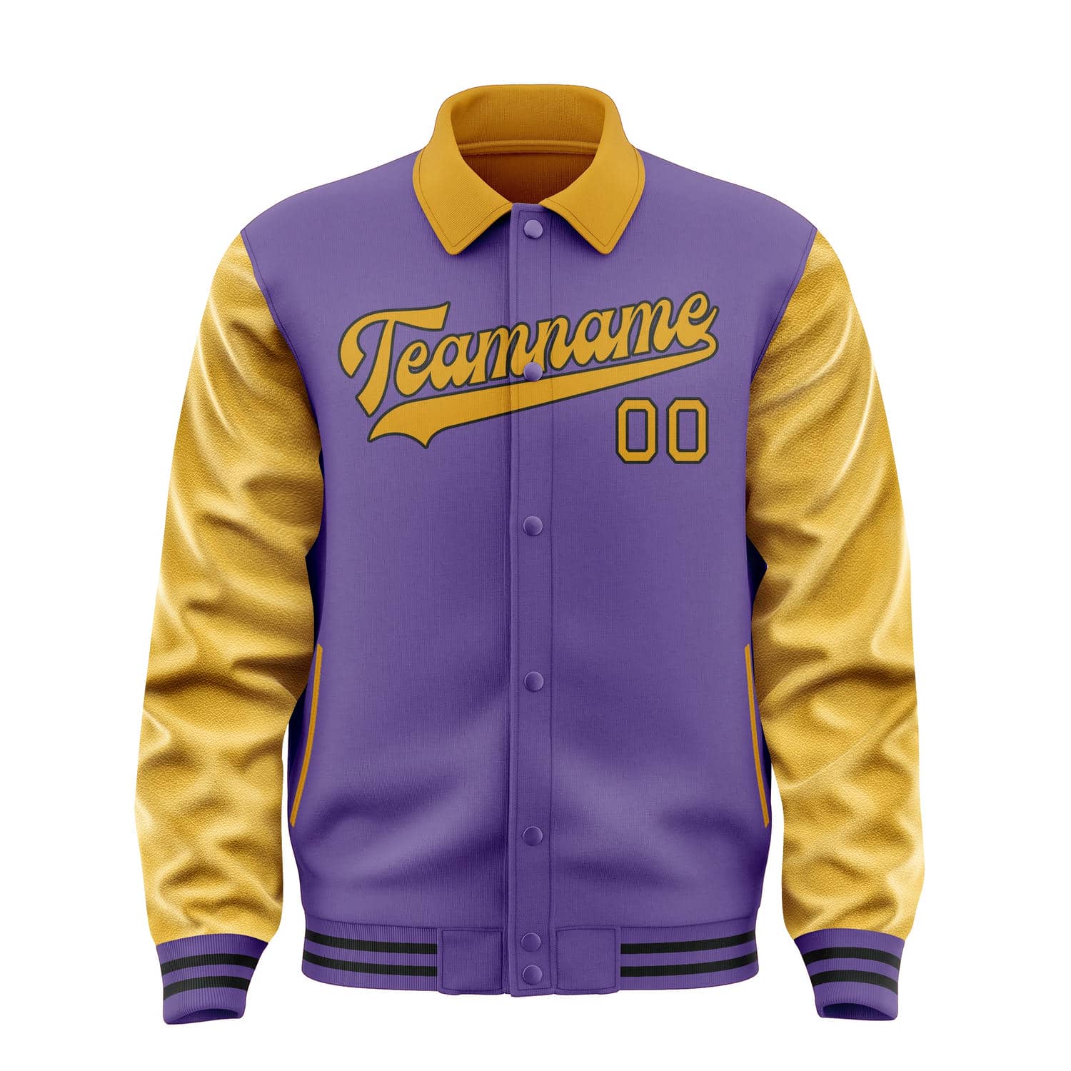 Custom Light Purple Yellow Jacket