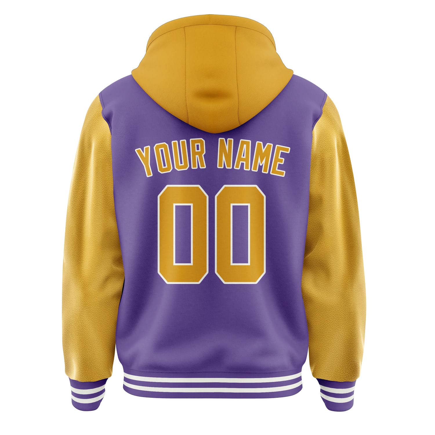 Custom Light Purple Yellow Jacket