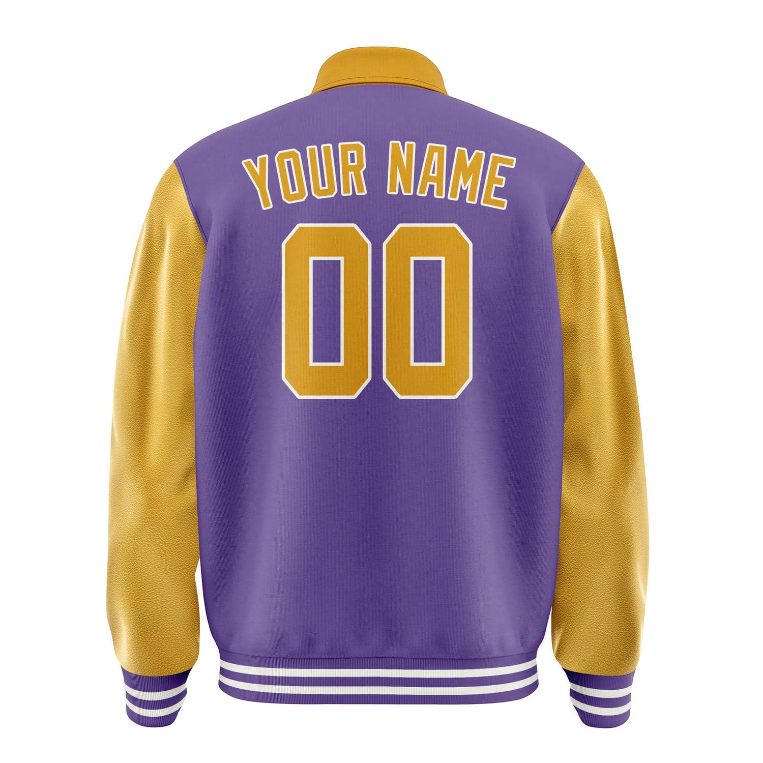 Custom Light Purple Yellow Jacket