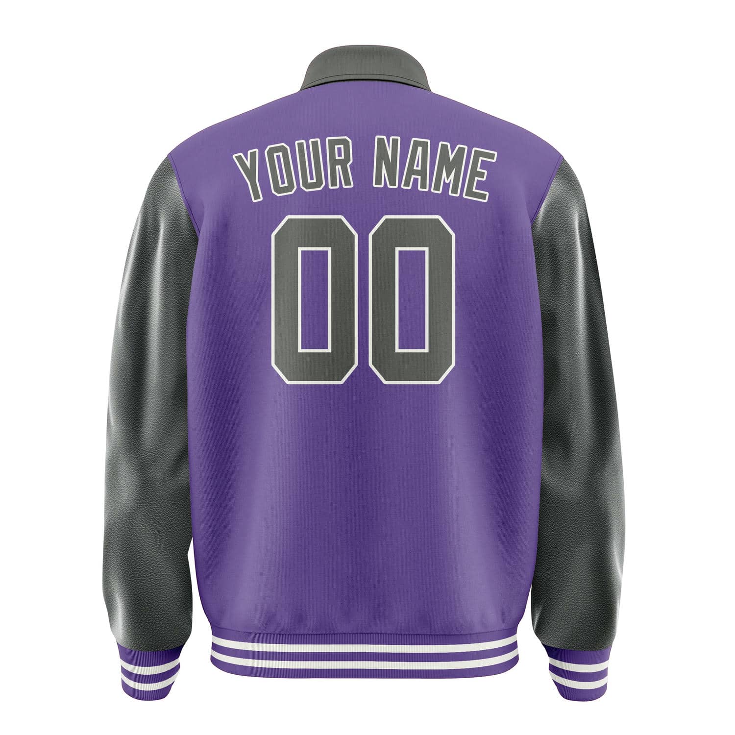 Custom Light Purple Dark Grey Jacket