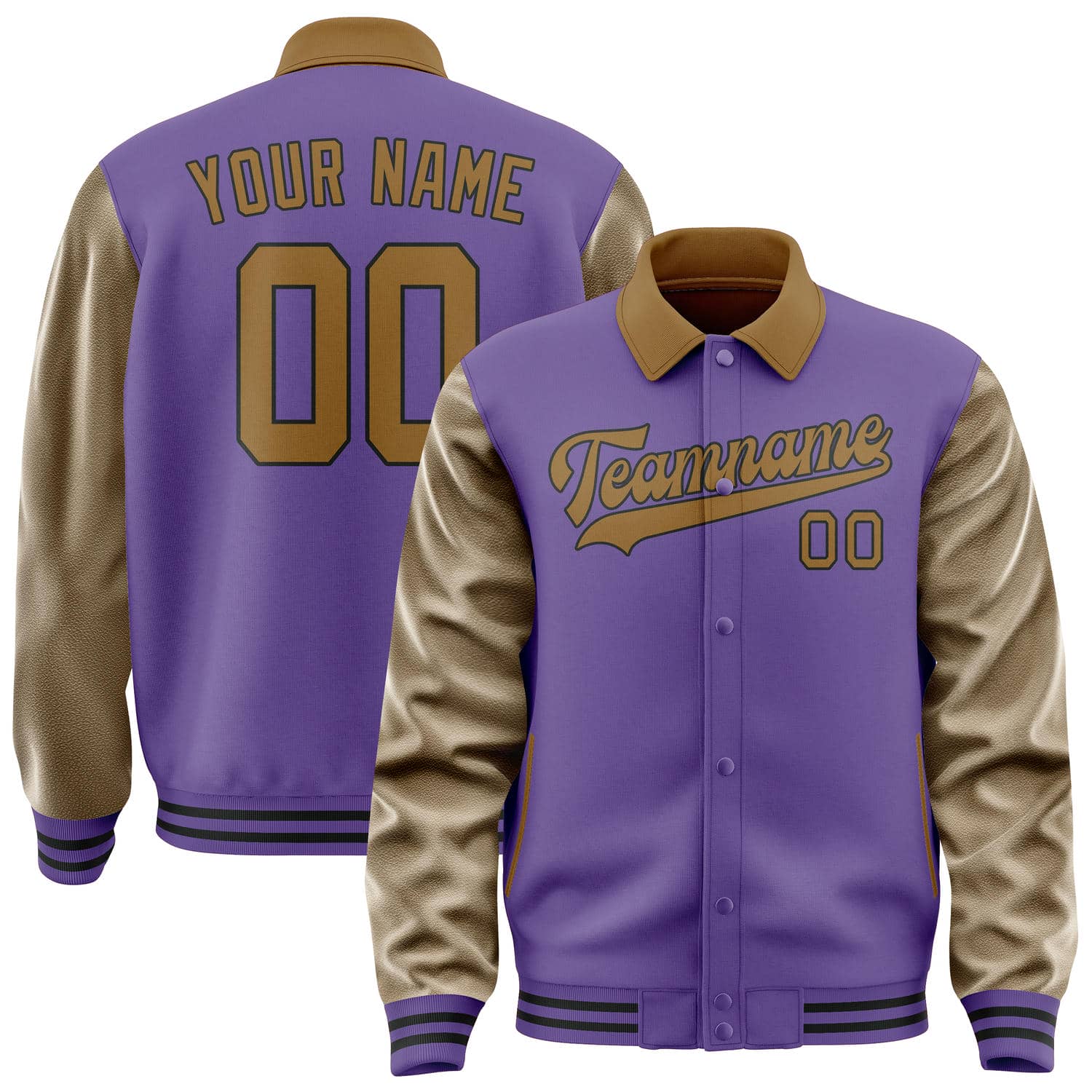Custom Light Purple Khaki Jacket
