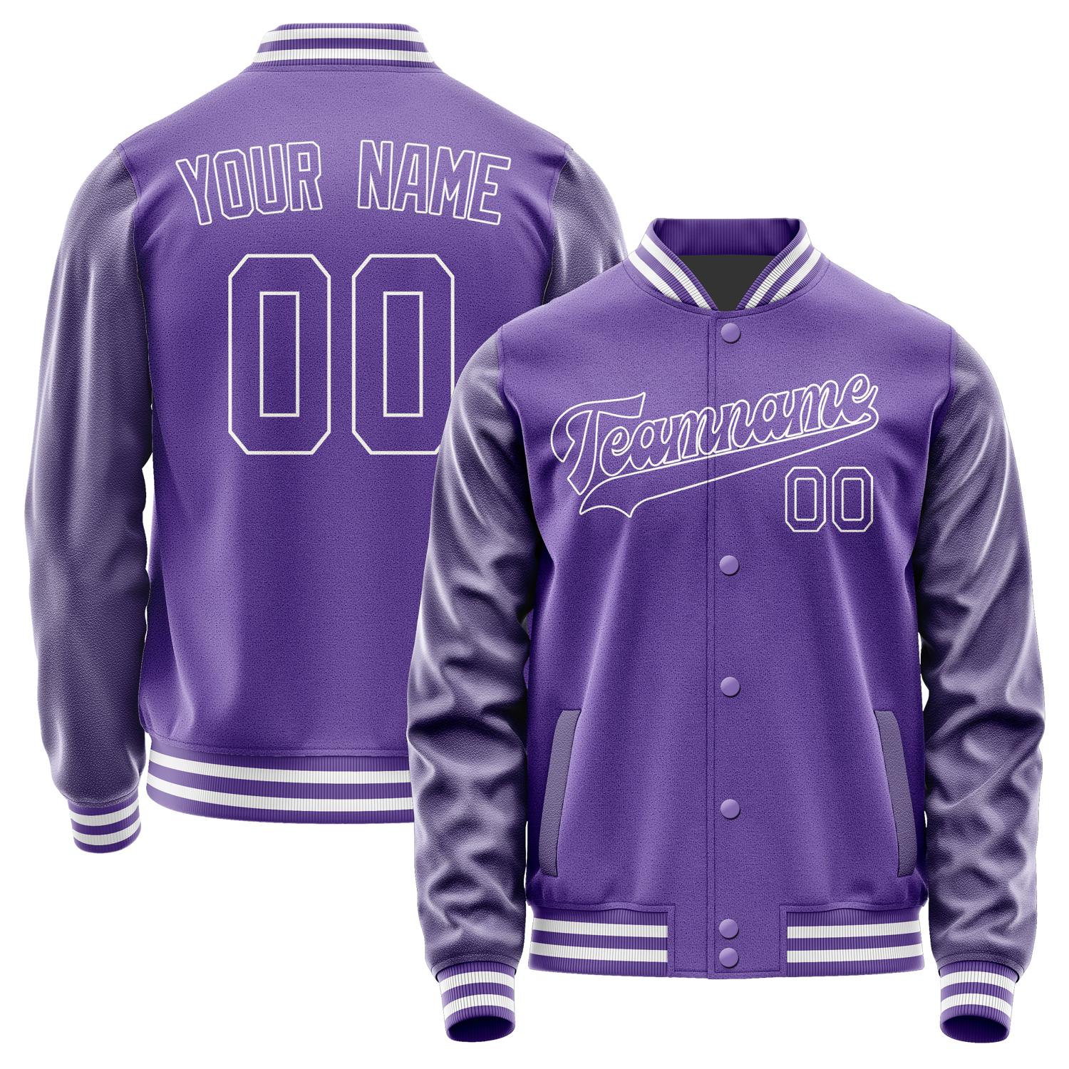 Custom Light Purple Light Purple Jacket JA2323232318B31823