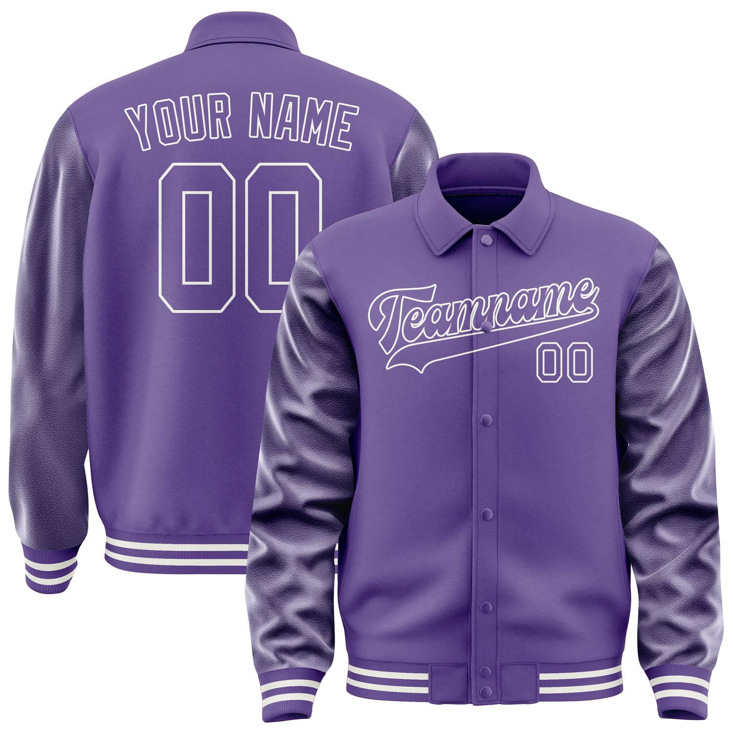 Custom Light Purple Light Purple Jacket