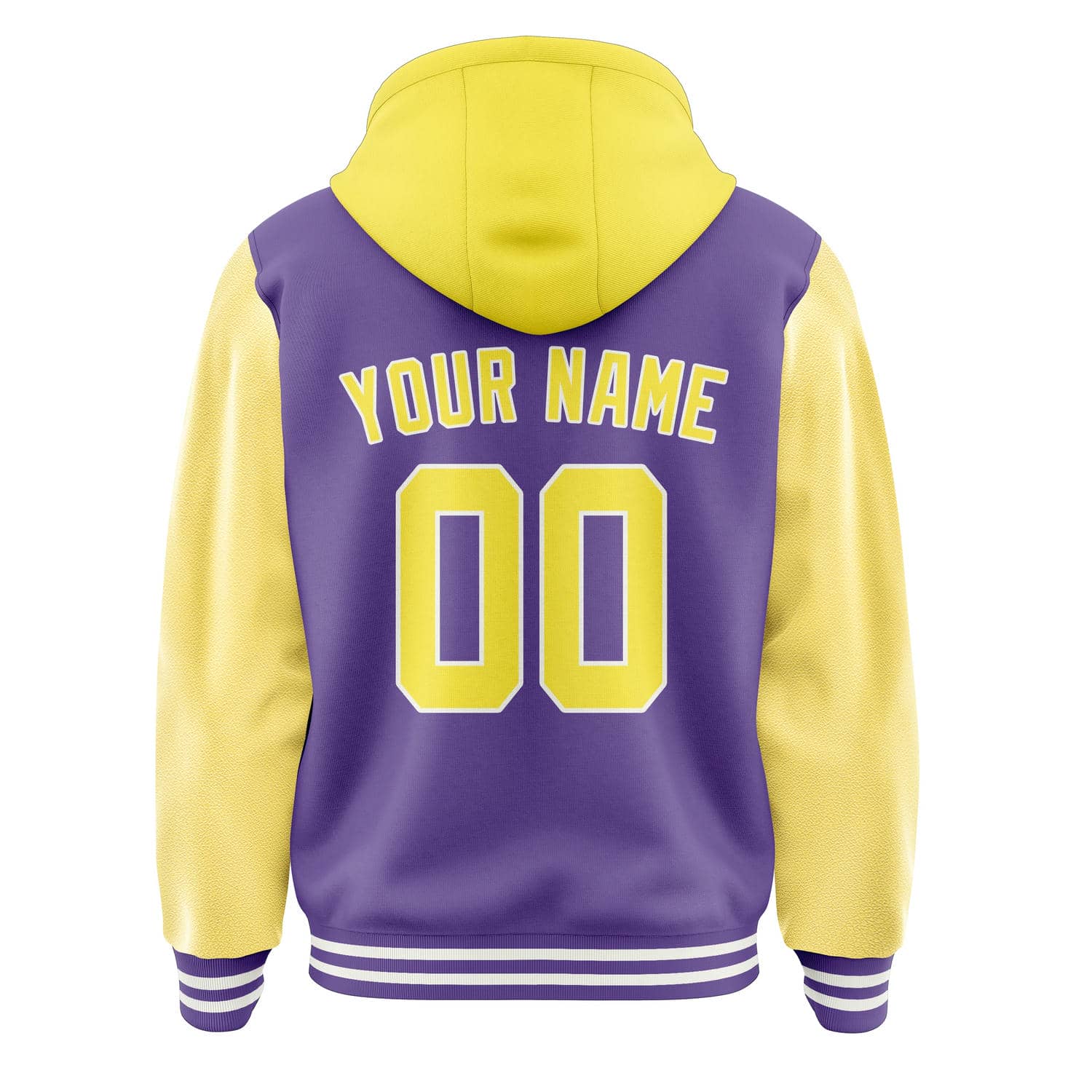 Custom Light Purple Light Yellow Jacket