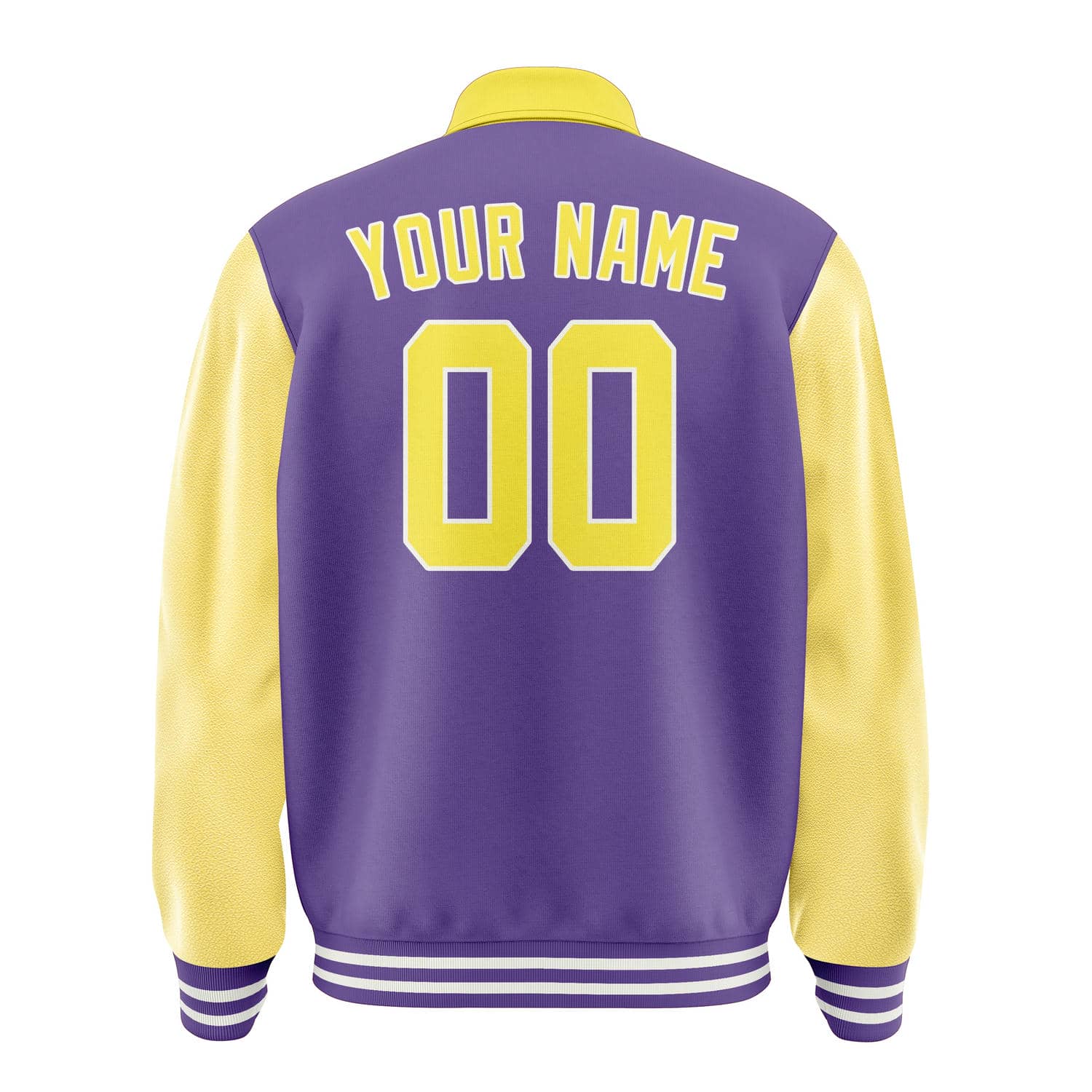 Custom Light Purple Light Yellow Jacket