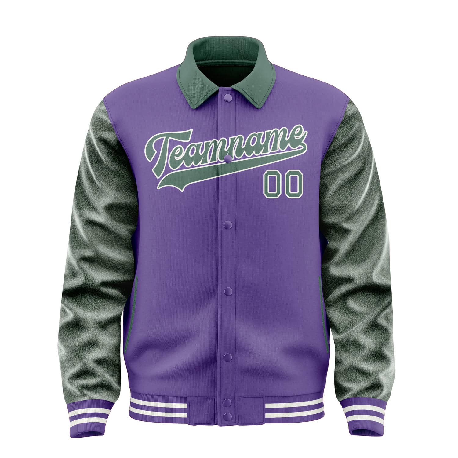 Custom Light Purple Blue Green Jacket
