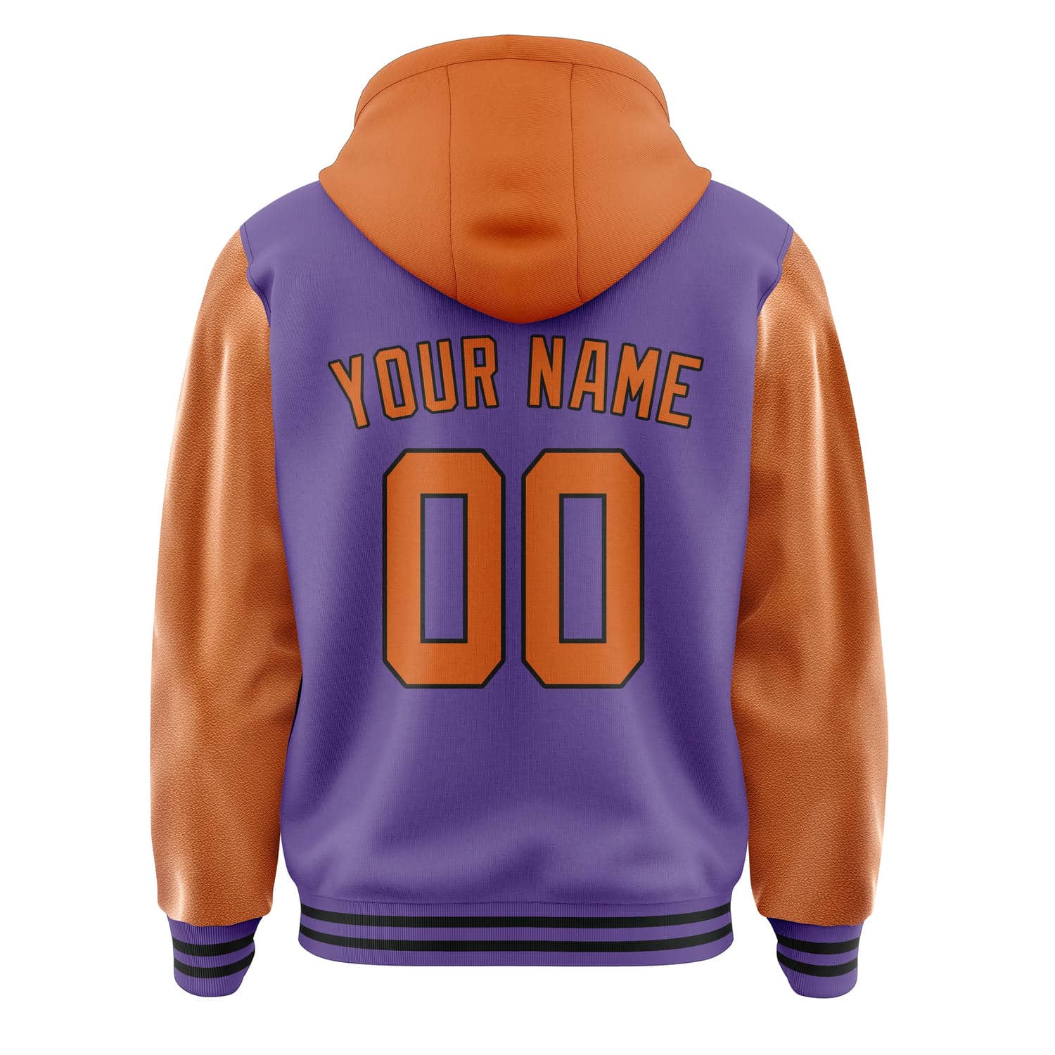 Custom Light Purple Orange Jacket