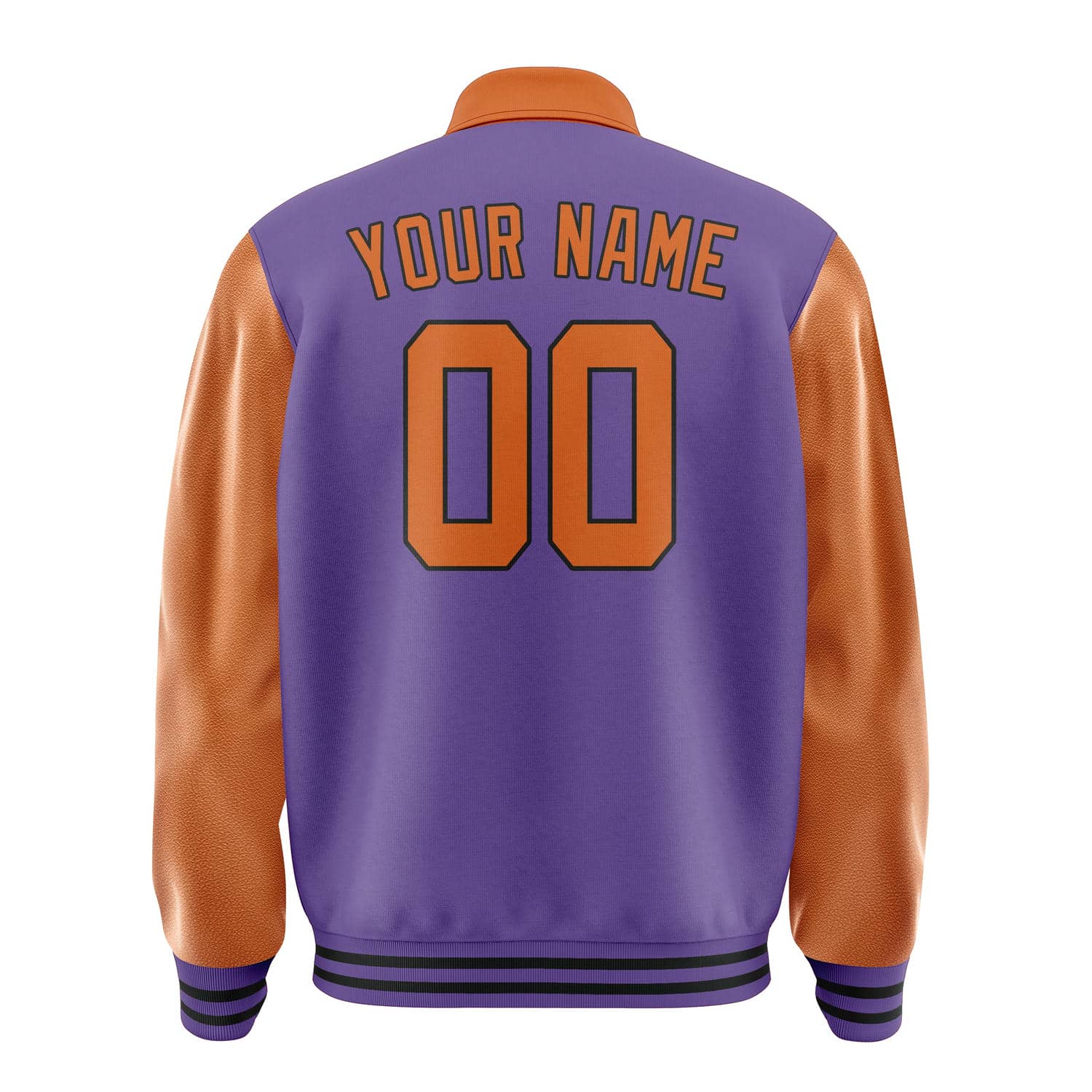 Custom Light Purple Orange Jacket