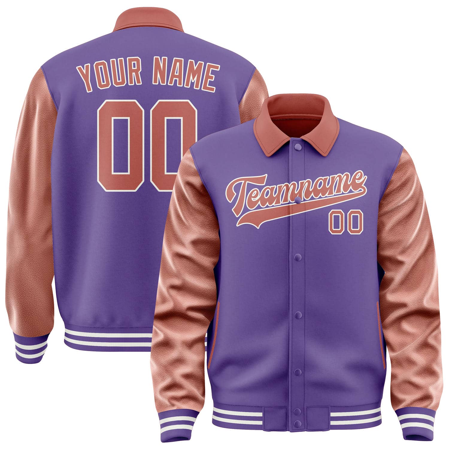 Custom Light Purple Copper Rose Jacket